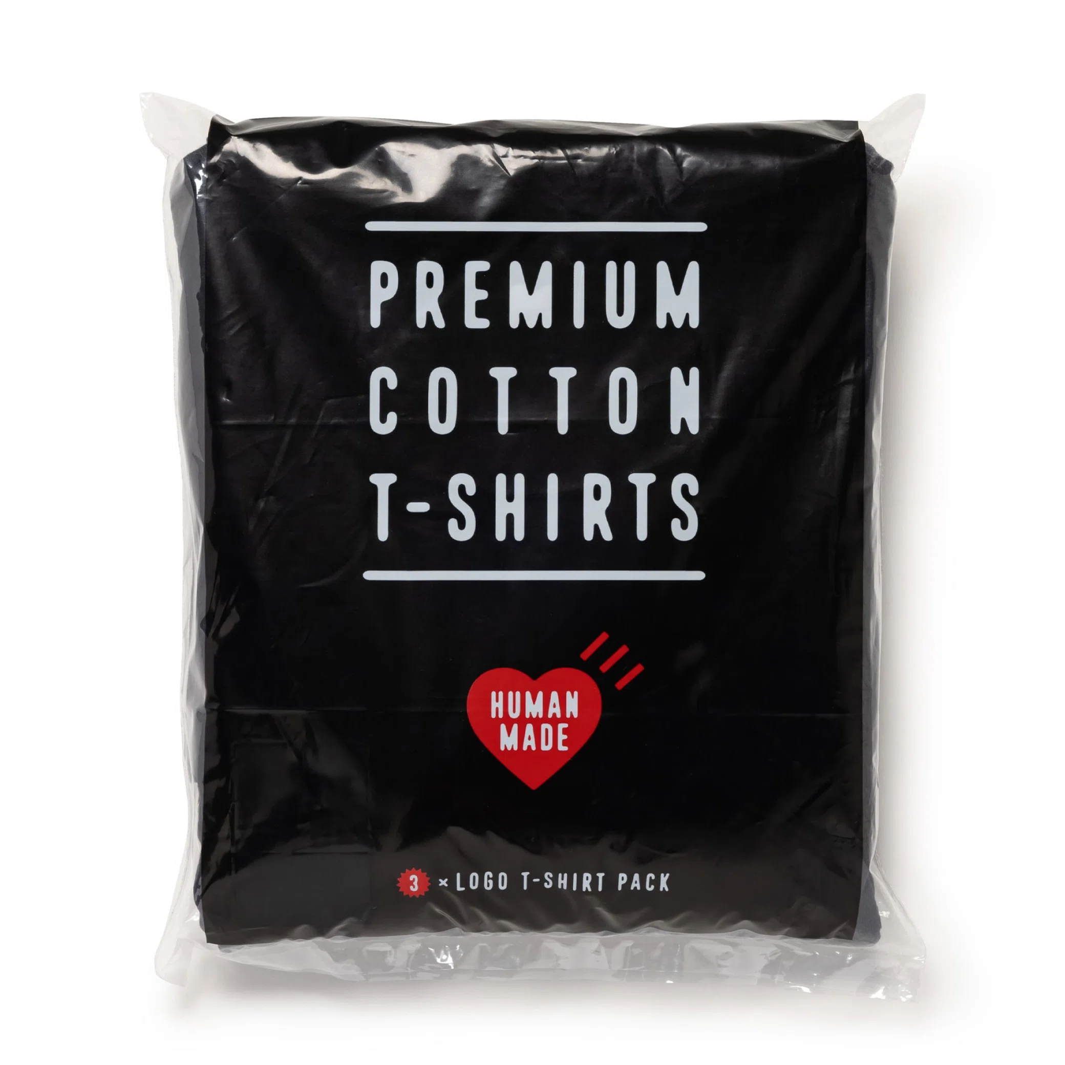 Футболки Human Made 3-Pack T-Shirt "Black" | Farsel