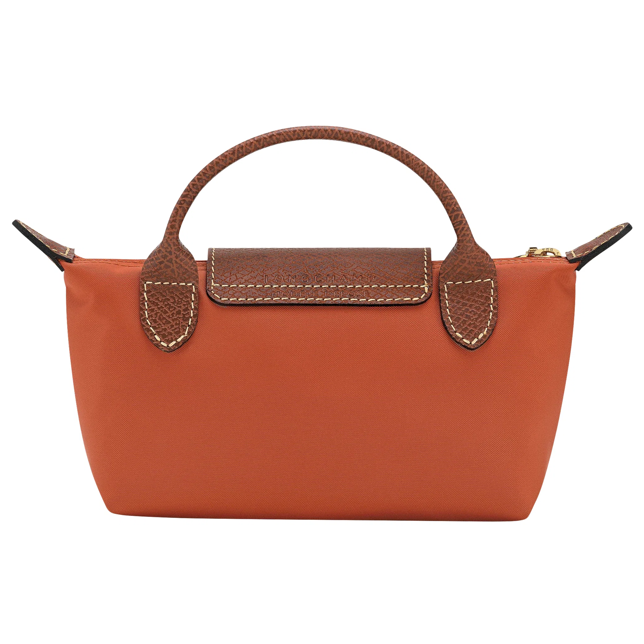 Сумки Longchamp Le Pliage Original Recycled Canvas Pouch With Handle "Brick" | Farsel