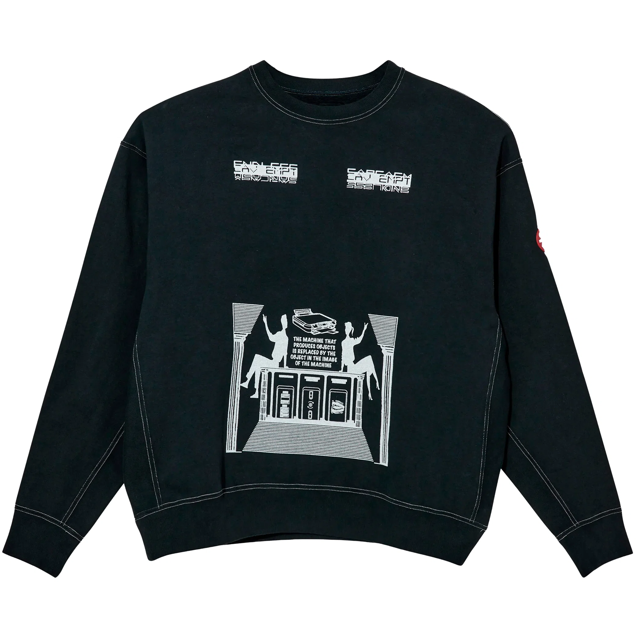 Свитшоты Cav Empt Overdye MD Machines Crewneck "Black" | Farsel