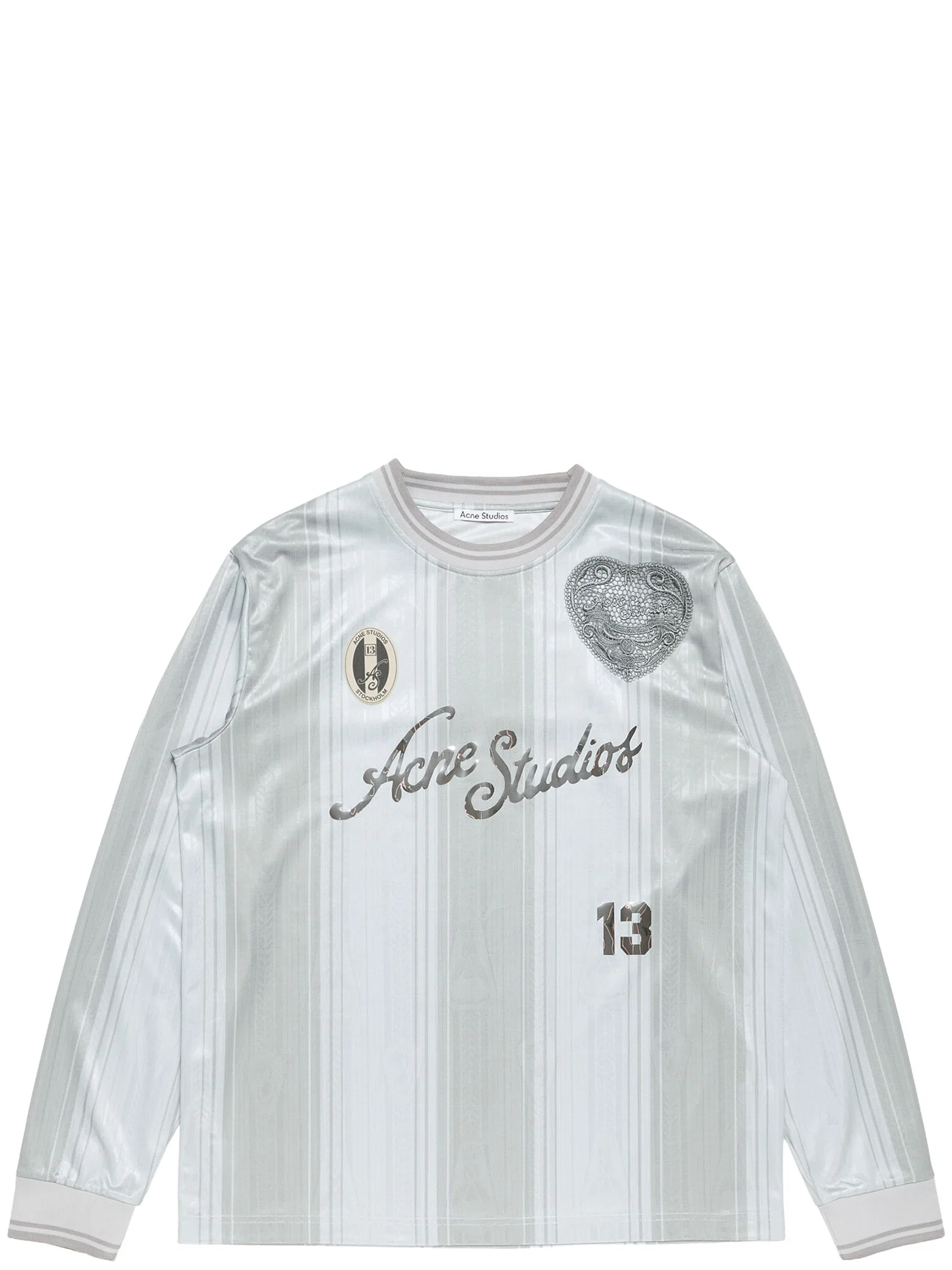 Лонгсливы Acne Studios Logo Sports Jersey Top "Grey" | Farsel