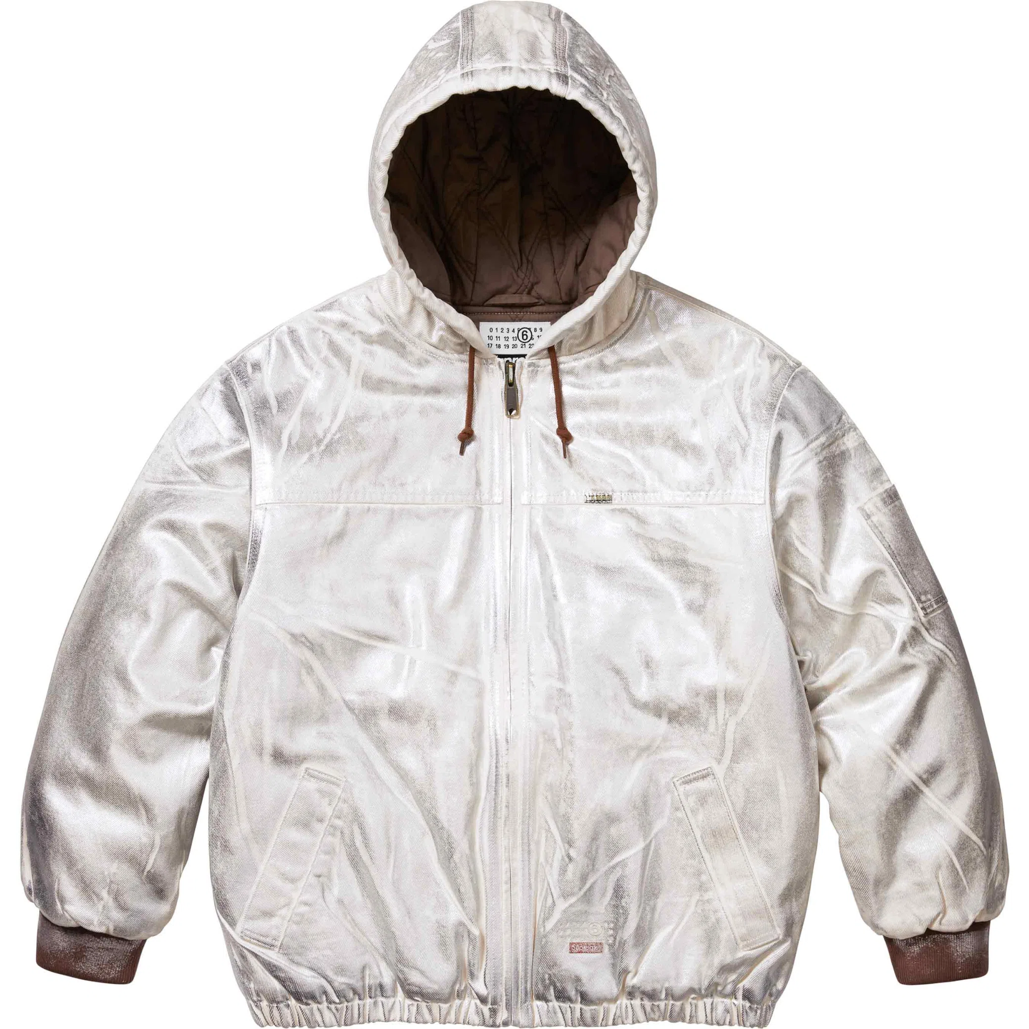  Supreme SS24 MM6 Maison Margiela Foil Hooded Work Jacket "Natural" | Farsel