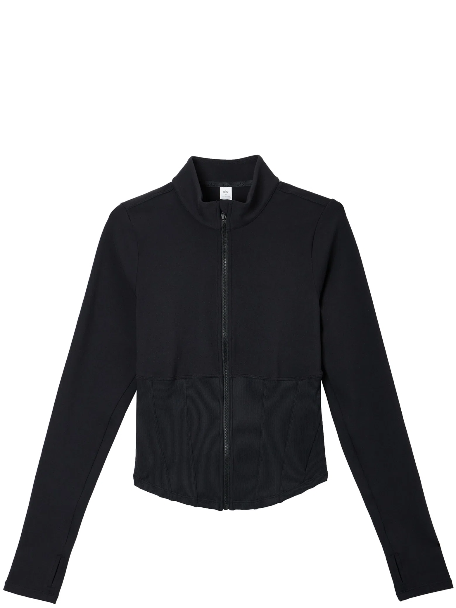 Рашгарды Alo Yoga Airbrush Corset Full Zip Jacket "Black" | Farsel