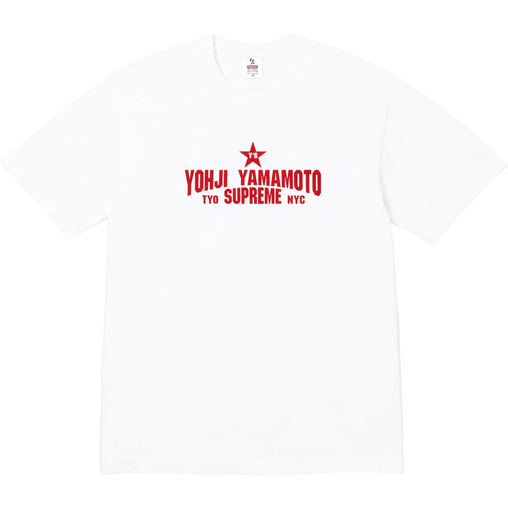 Футболки Supreme FW25 Y’s by Yohji Yamamoto Star Tee "White" | Farsel