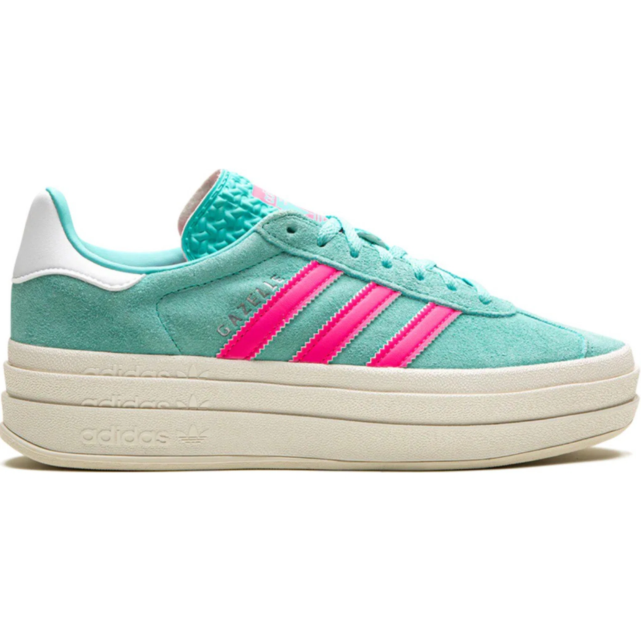 Кроссовки Adidas Gazelle Bold WMNS "Flash Aqua / Lucid Pink" | Farsel