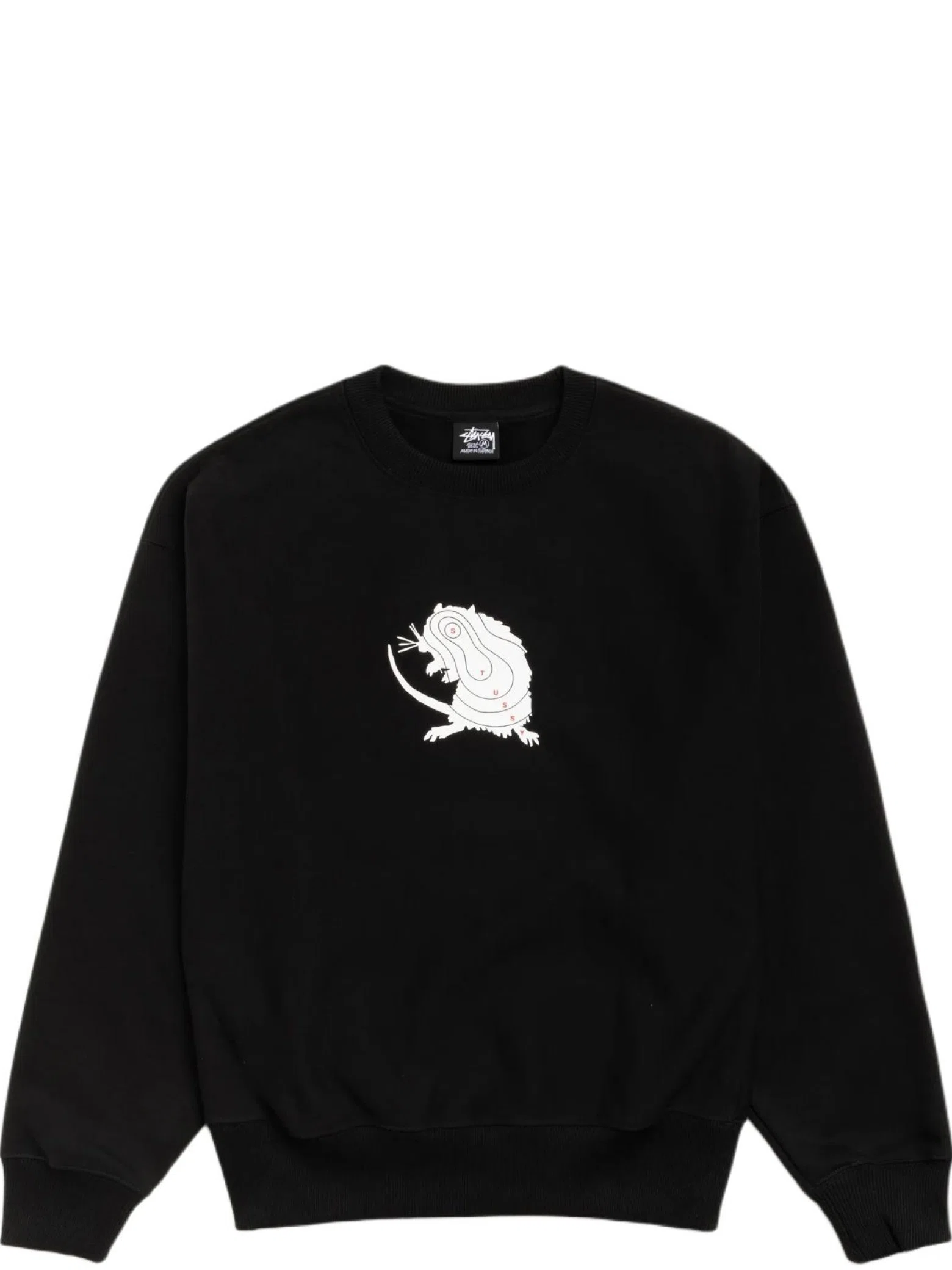 Свитшоты Stussy Long Range Crew "Black" | Farsel
