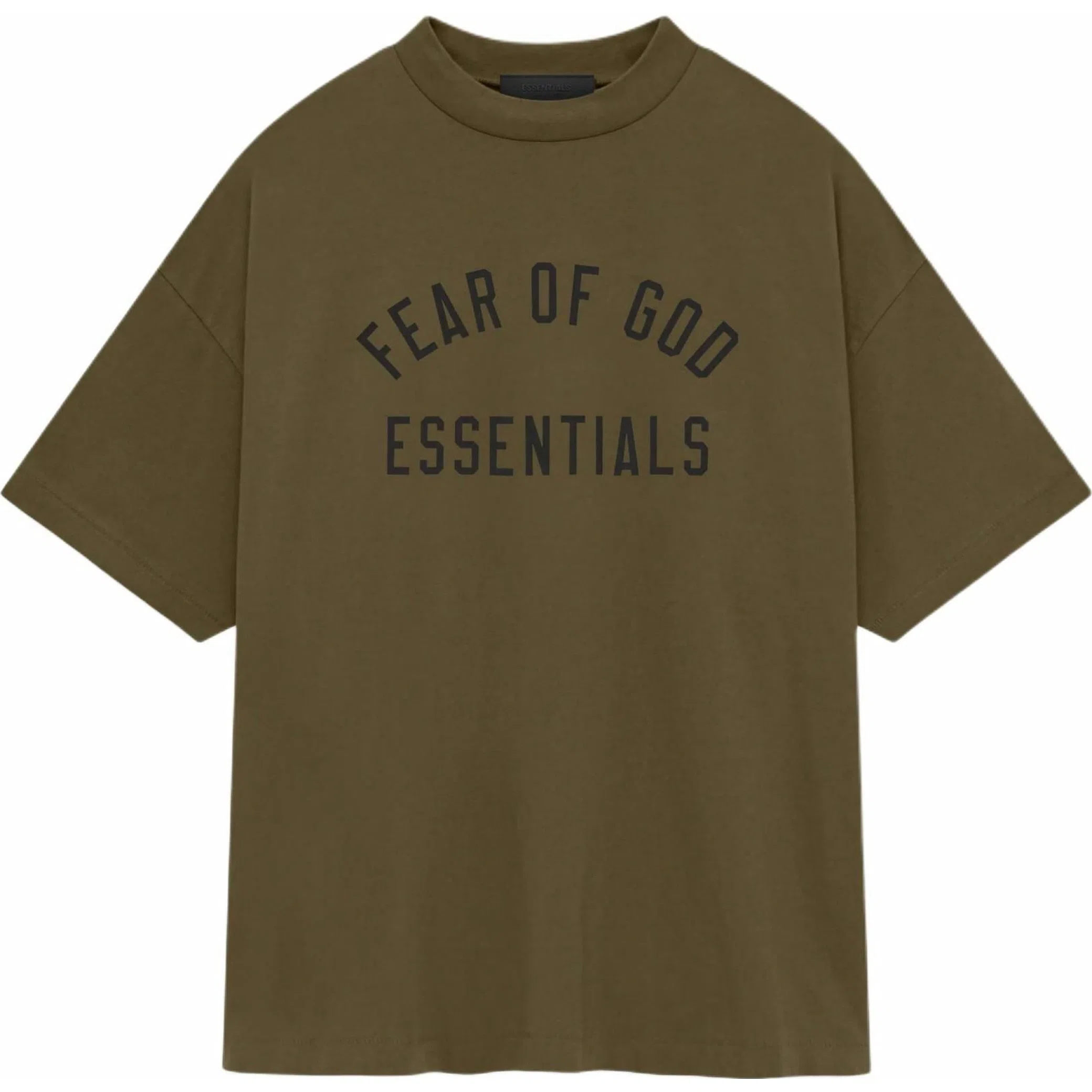 Футболки Fear of God FW24 Essentials Jersey Crewneck Tee "Olive" | Farsel