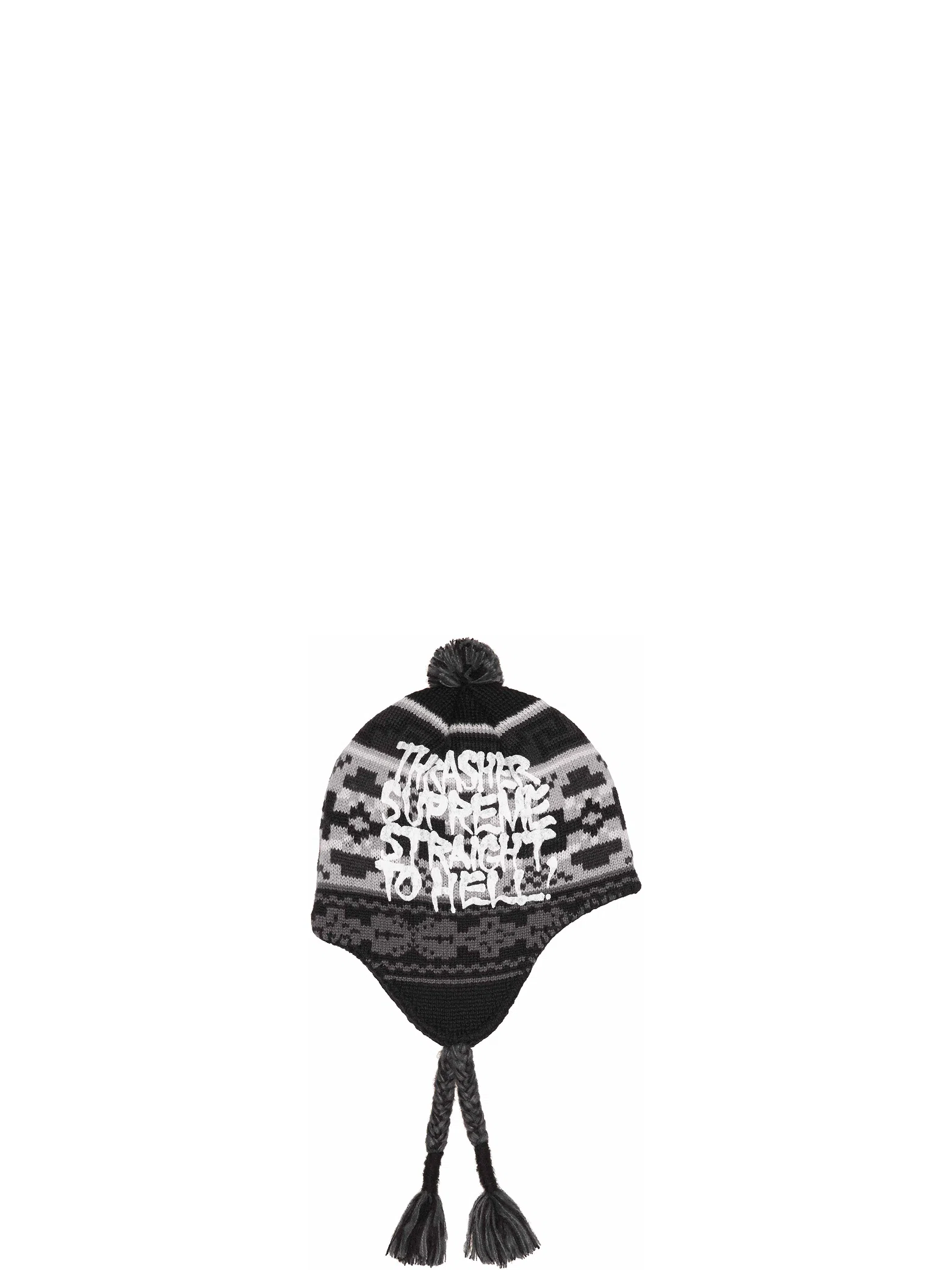 Шапки Supreme FW24 Thrasher Earflap Beanie "Black" | Farsel