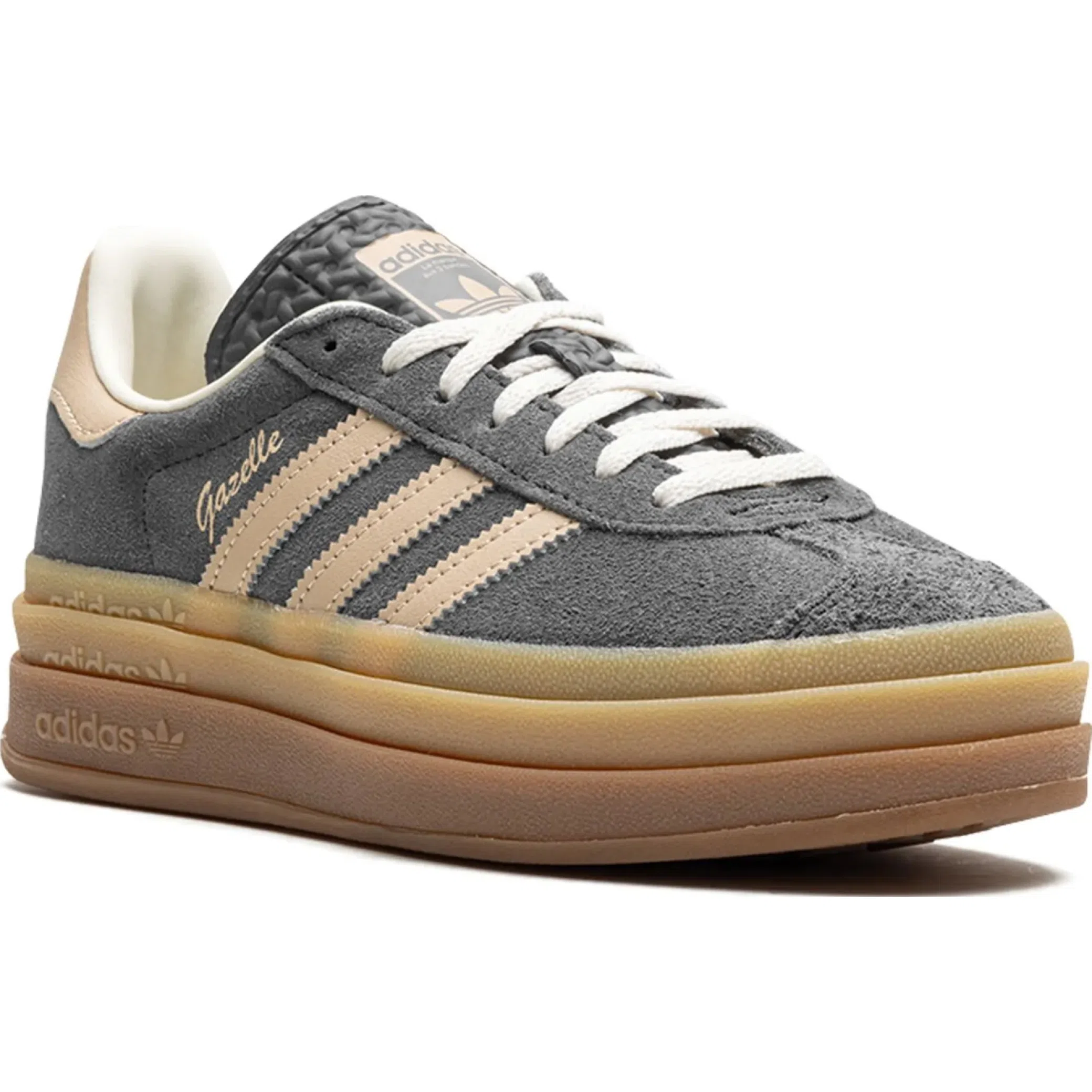 Кроссовки Adidas Gazelle Bold WMNS "GREY MAGIC BEIGE GUM" | Farsel