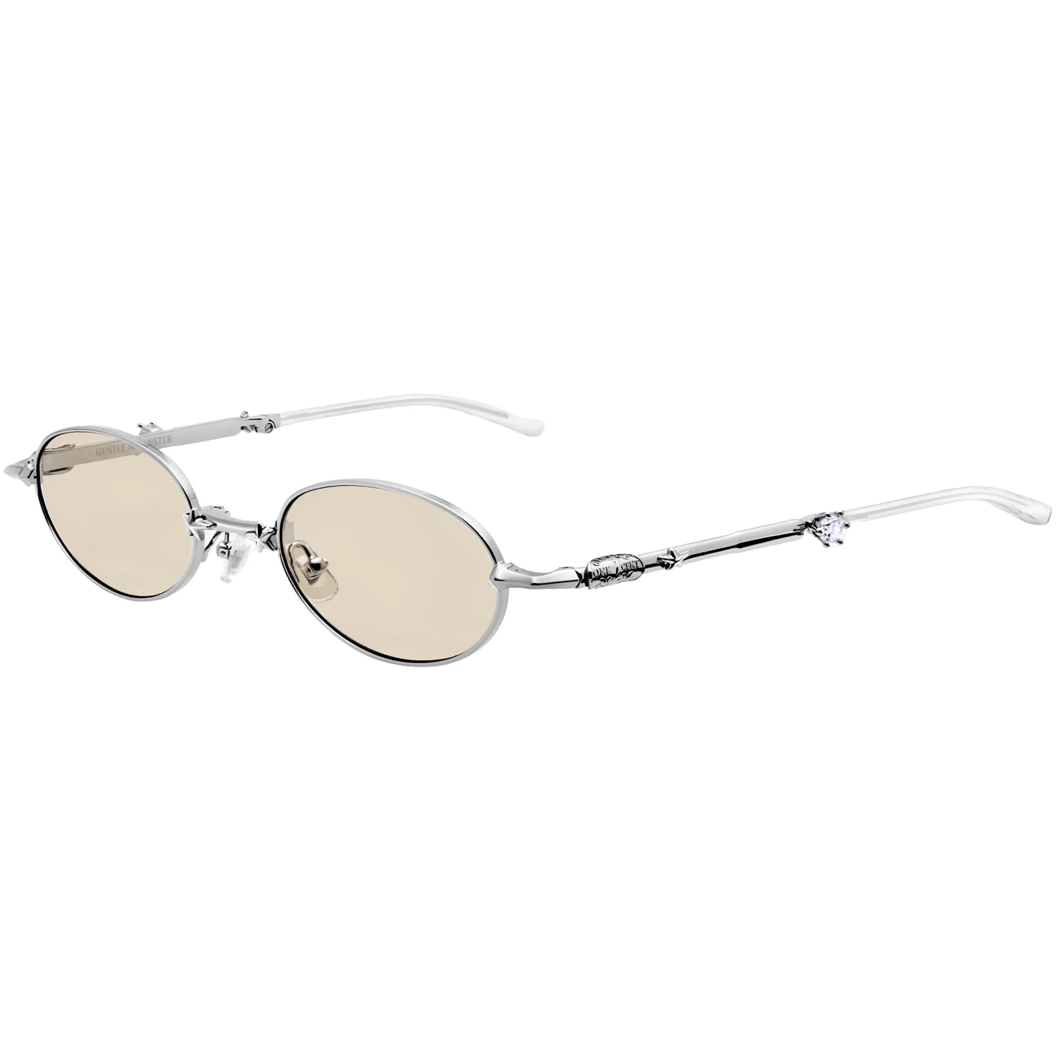 Очки Gentle Monster Pico 02(BR) Glasses "Silver / Orange" | Farsel