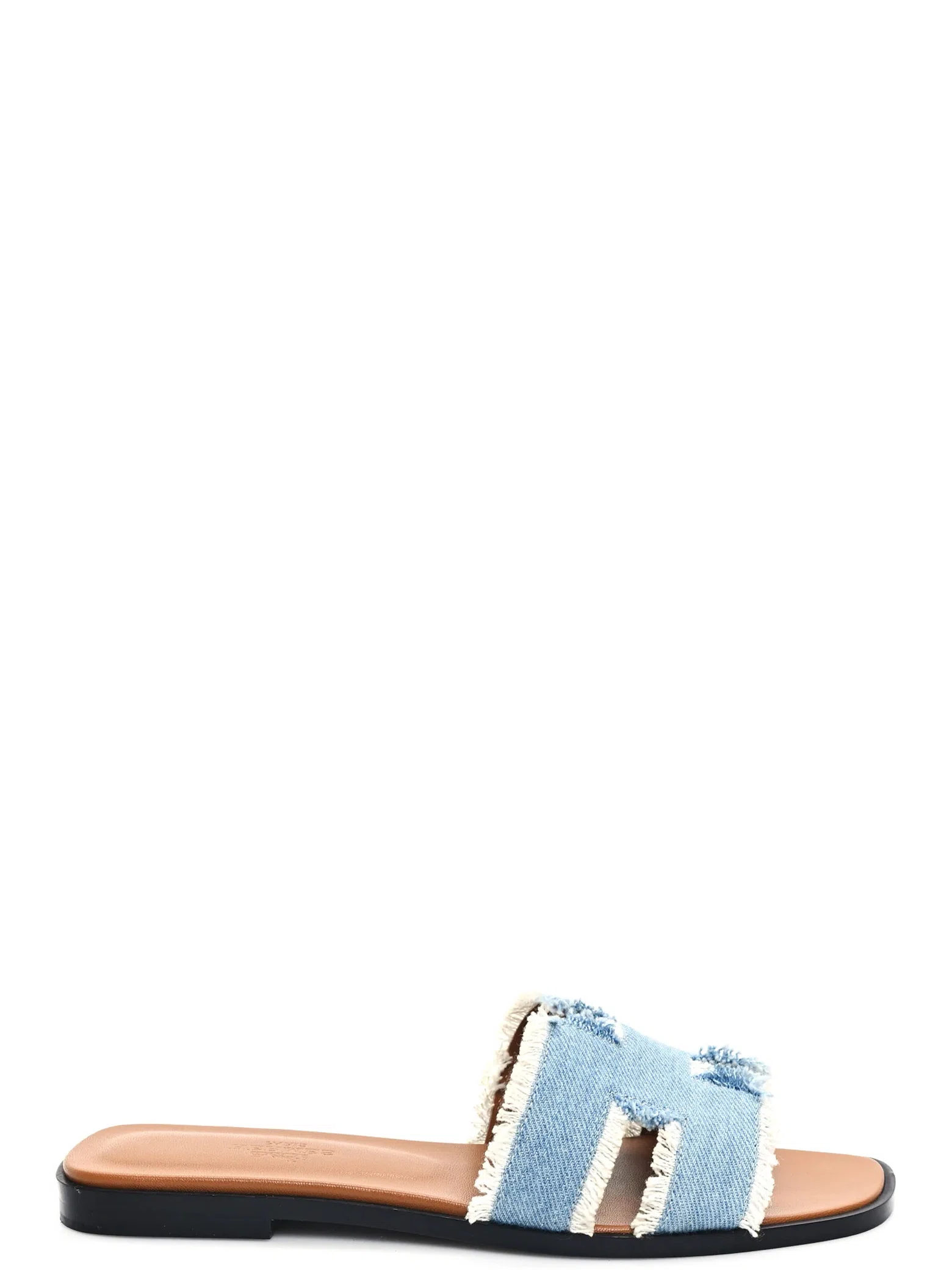 Сланцы Hermes Oran Fringe Sandals "Bleu Clair" | Farsel