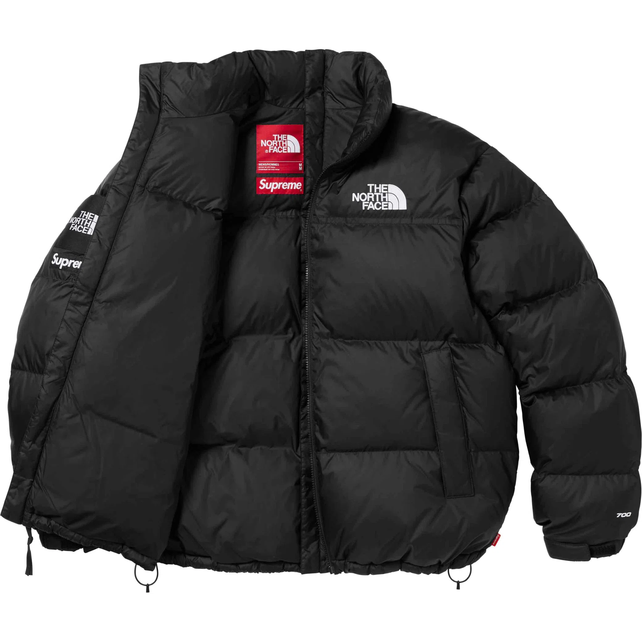 Пуховики Supreme SS24 The North Face Split Nuptse Jacket "Black" | Farsel