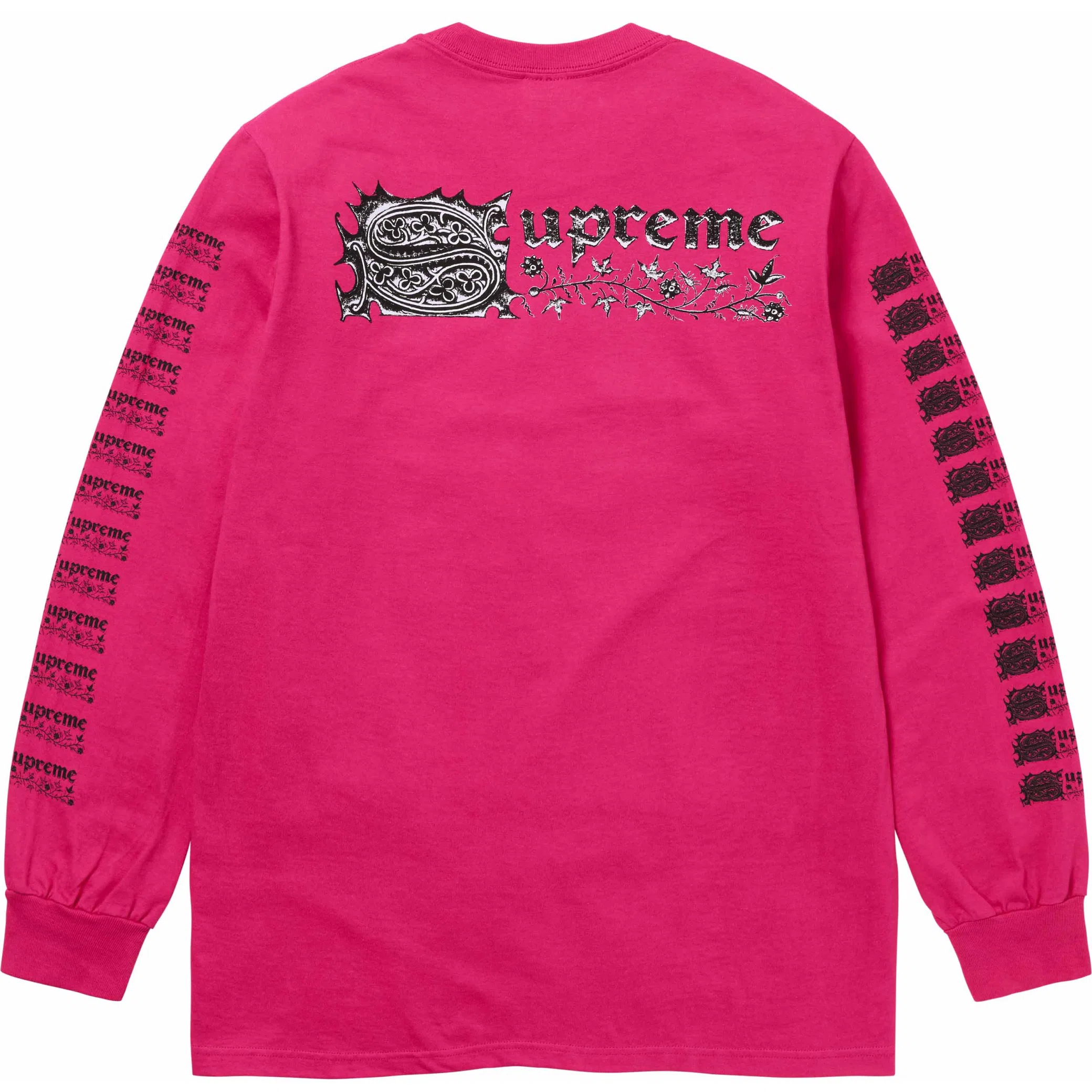  Supreme SS24 Saint Sebastian L/S Tee "Pink" | Farsel