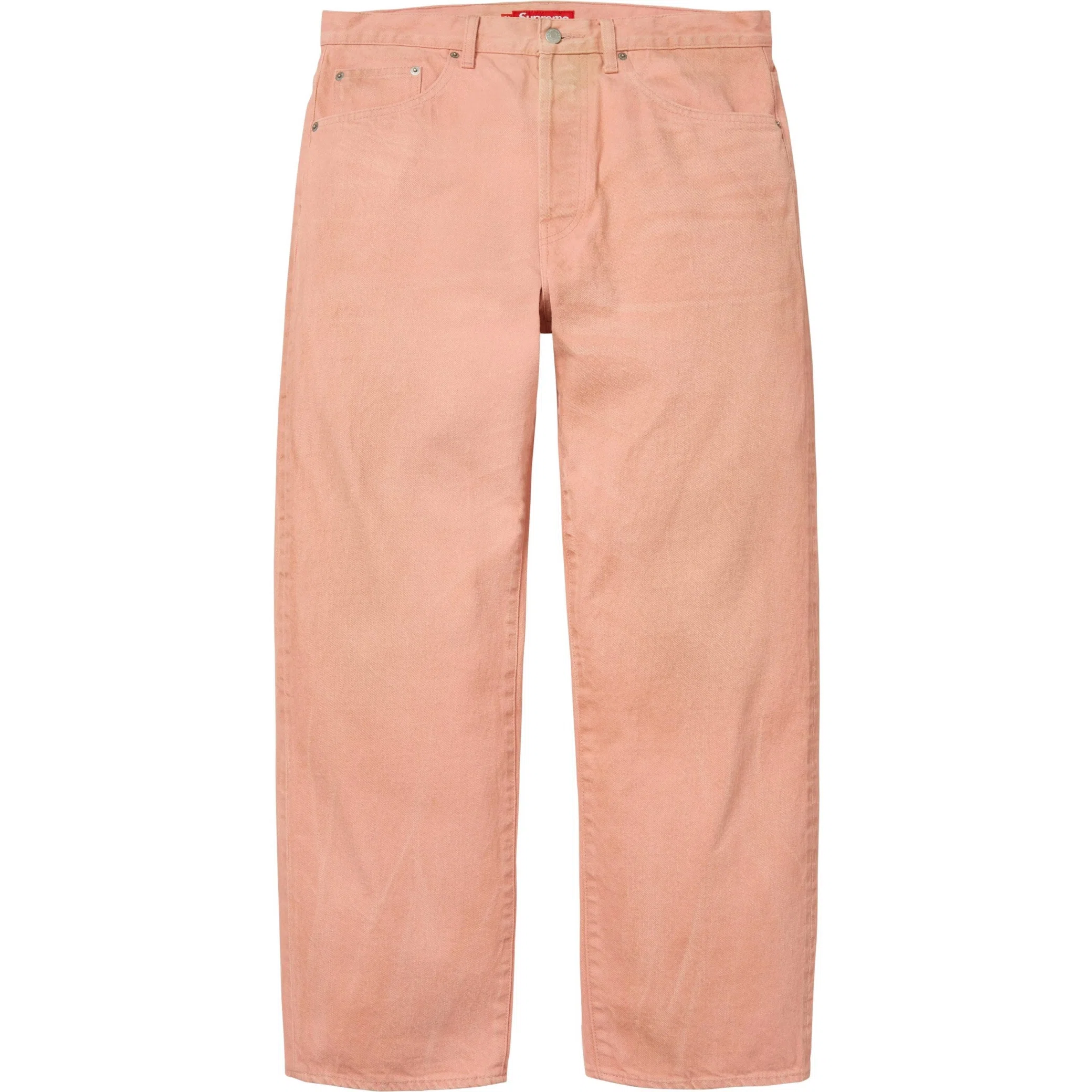 Джинсы Supreme FW25 Distressed Loose Fit Selvedge Jean "Washed Pink" | Farsel