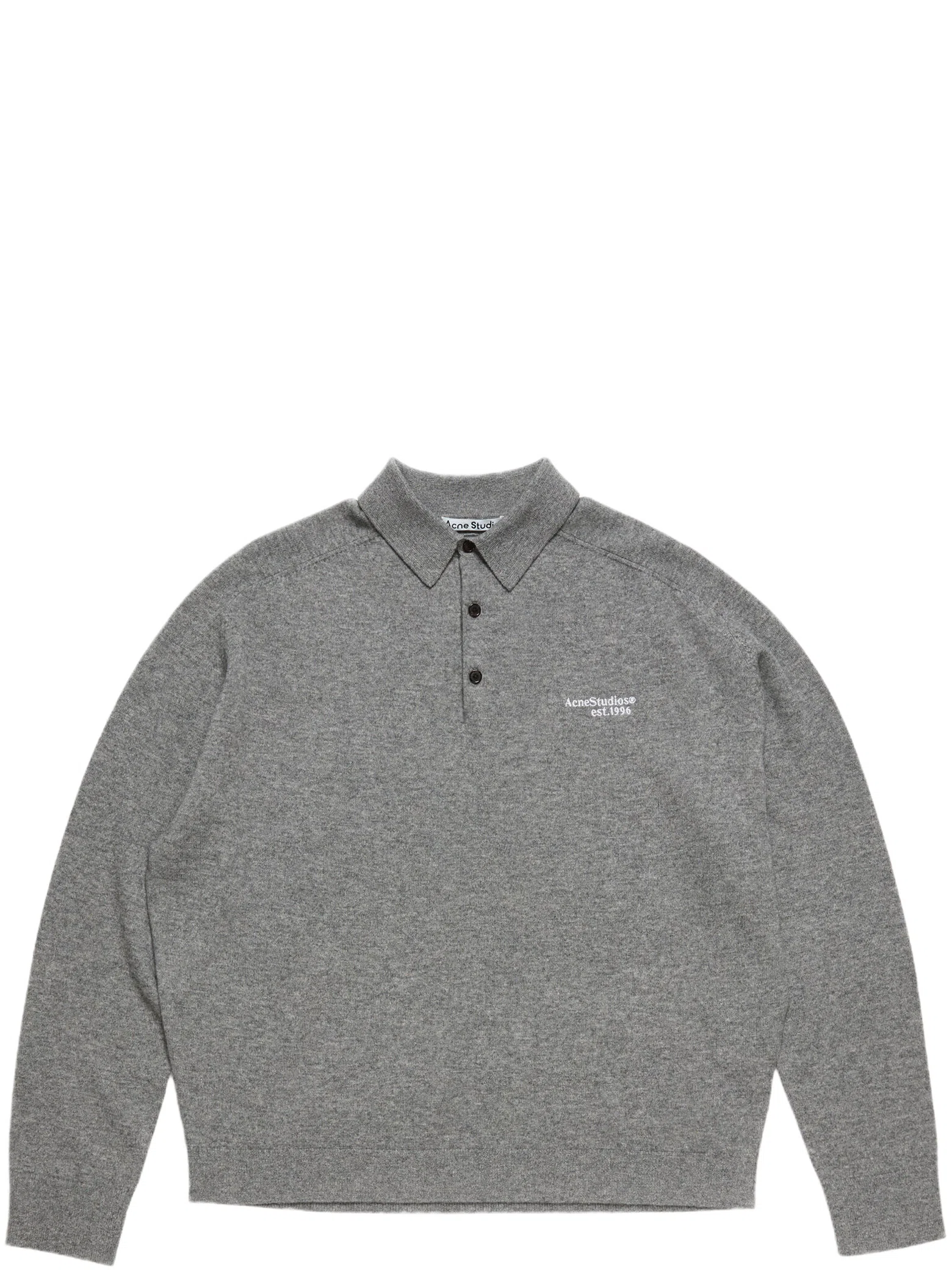 Свитеры Acne Studios Wool Knit Polo "Dark Grey" | Farsel