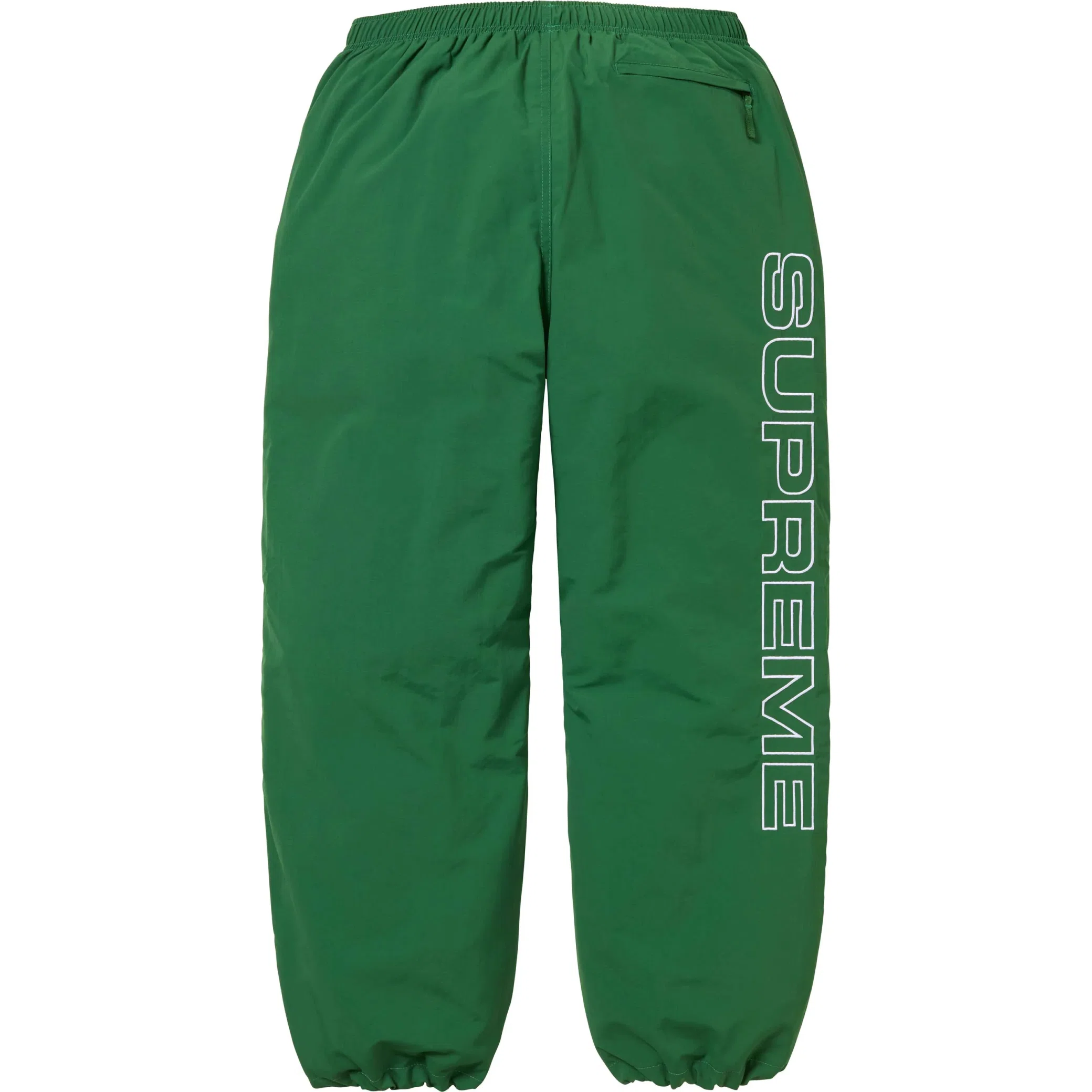 Supreme FW24 Spellout Embroidered Track Pant "Dark Green" | Farsel