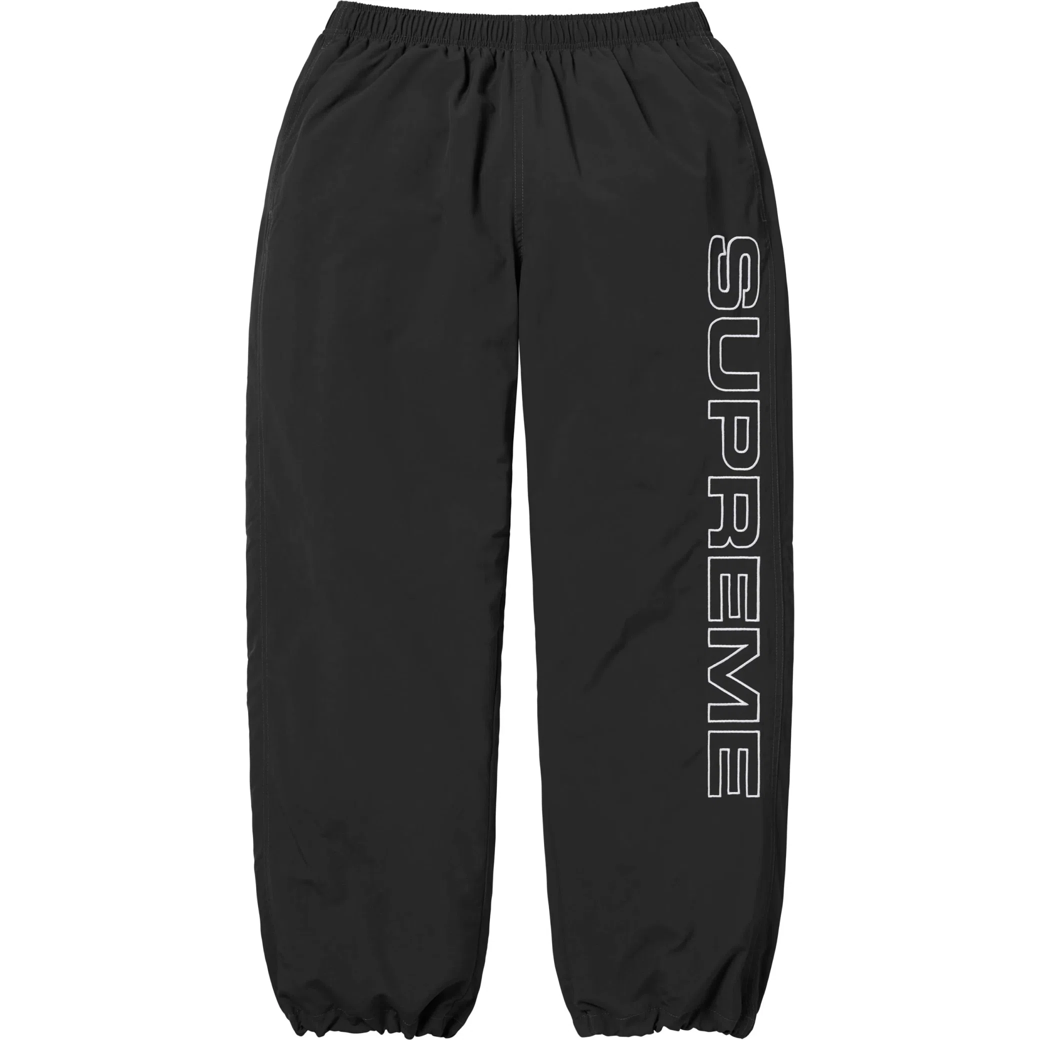  Supreme FW24 Spellout Embroidered Track Pant "Black" | Farsel
