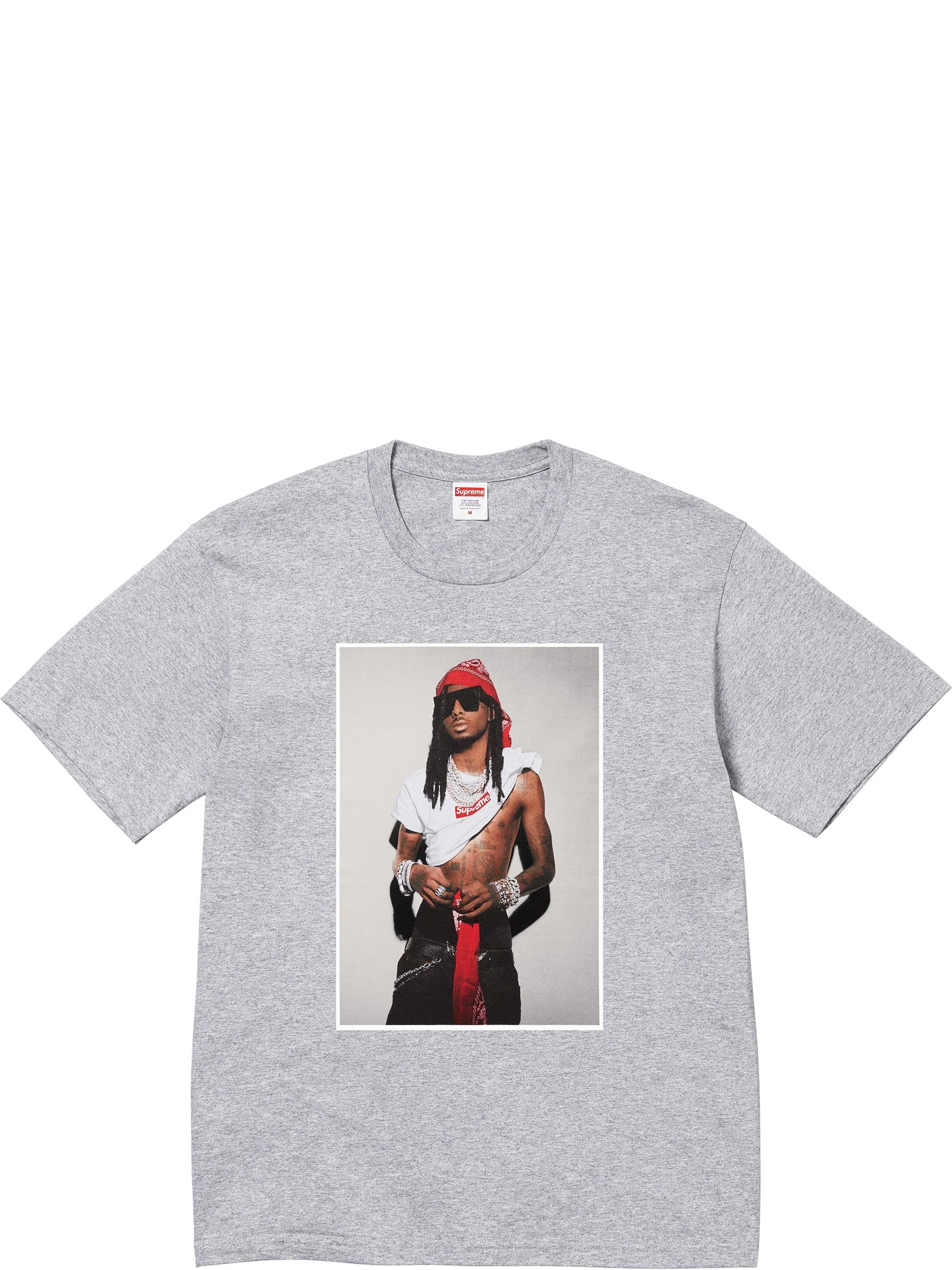 Футболки Supreme FW25 Playboi Carti Tee "Heather Grey" | Farsel