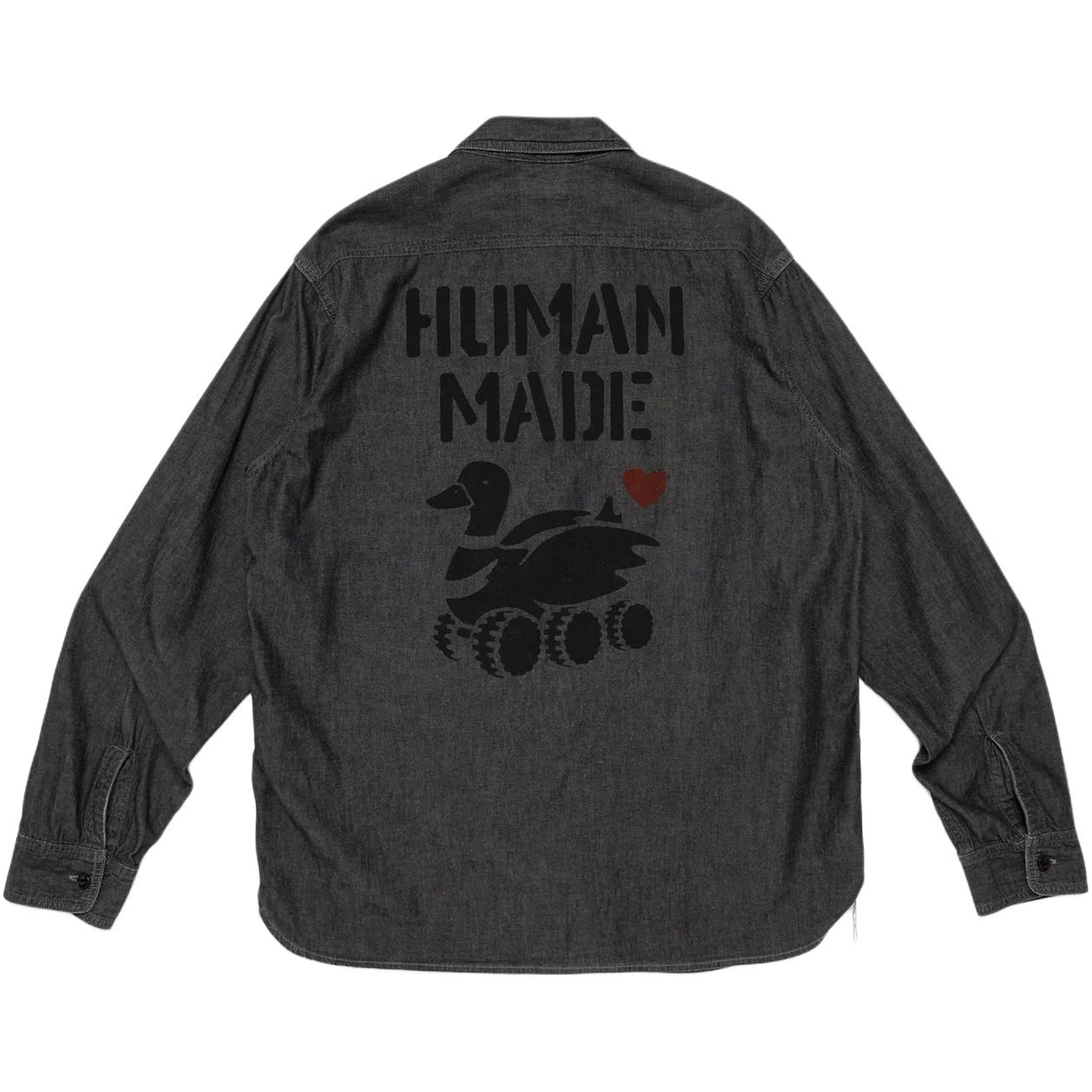 Рубашки Human Made Military Chambray Shirt "Black" | Farsel