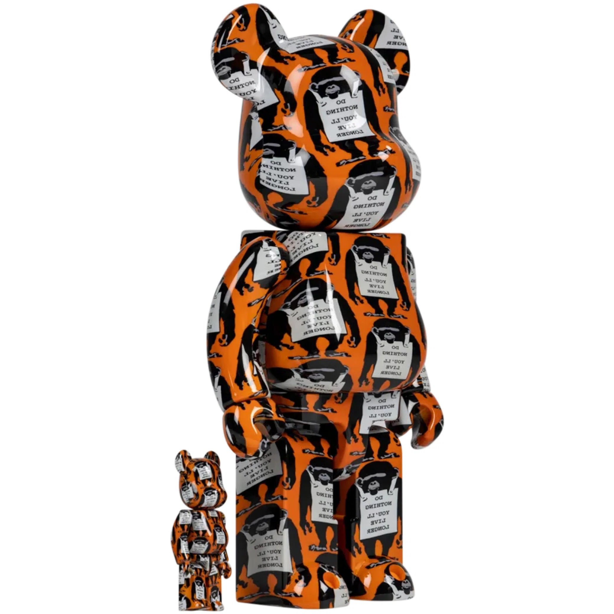  Medicom Toy Monkey Sign Bearbrick "100% and 400%" | Farsel