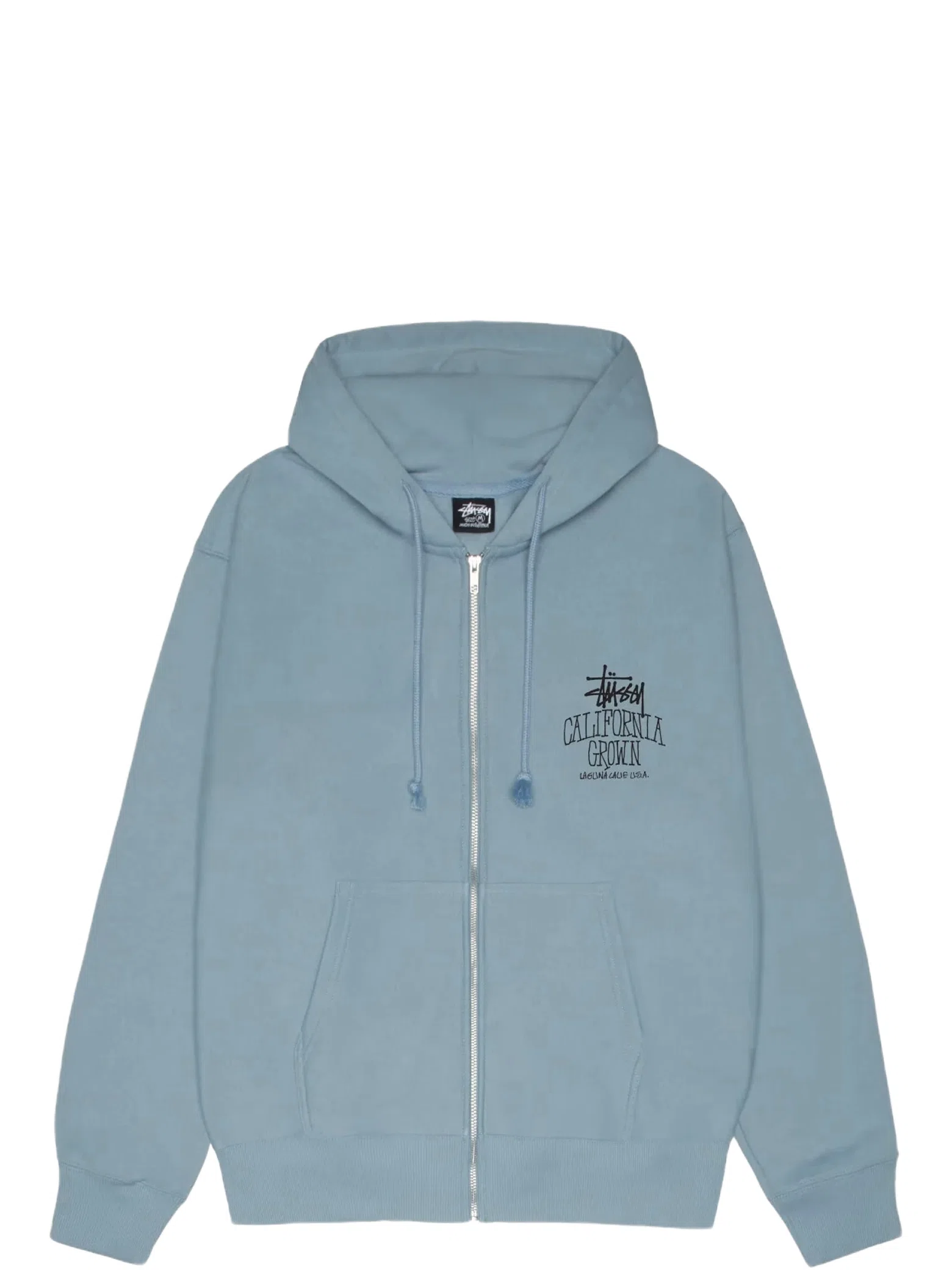 Худи Stussy Cali Grown Zip Hoodie "Slate" | Farsel