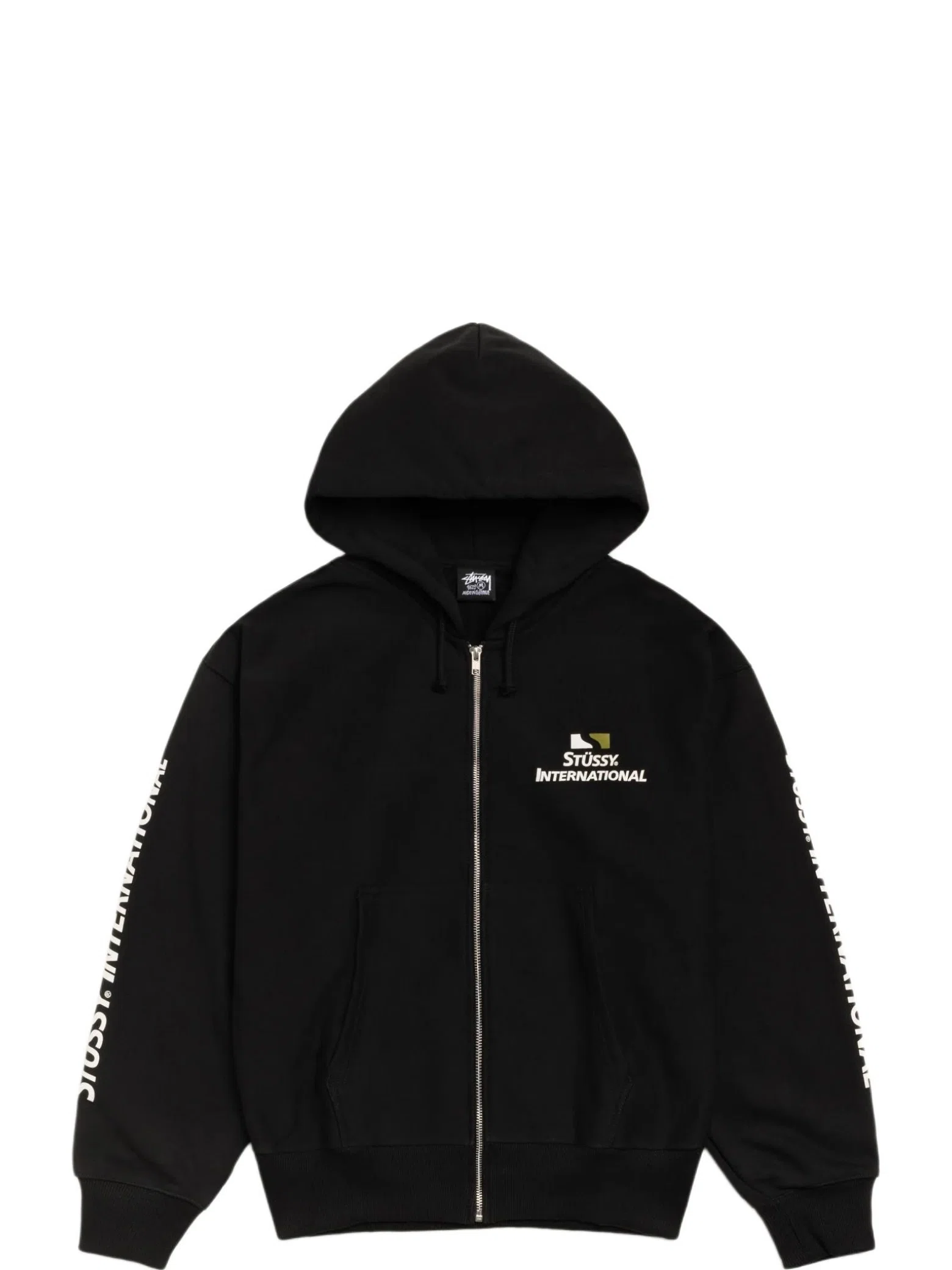 Худи Stussy International Zip Hoodie "Black" | Farsel