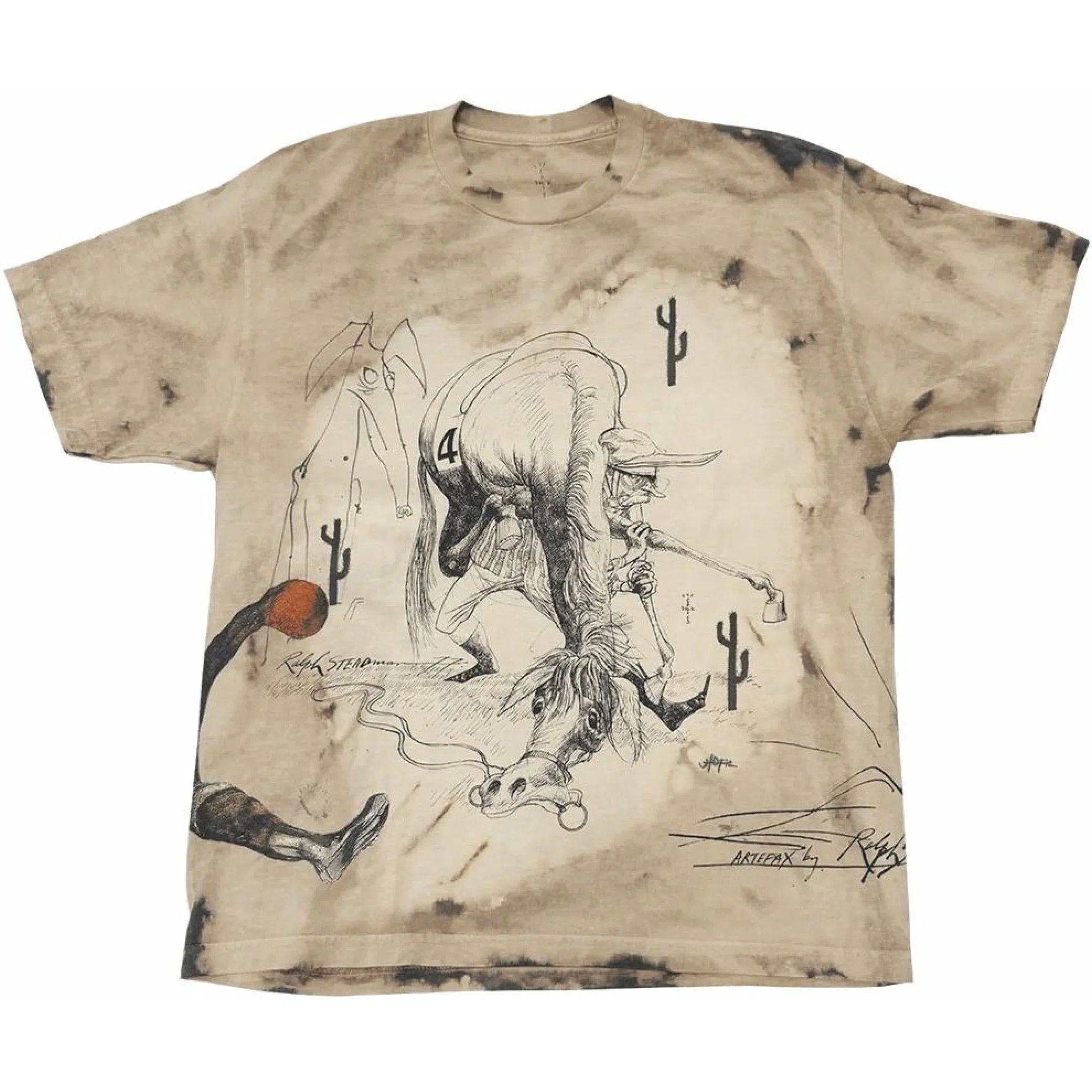  Travis Scott FW24 Ralph Steadman Fear T-Shirt "Multicolor" | Farsel