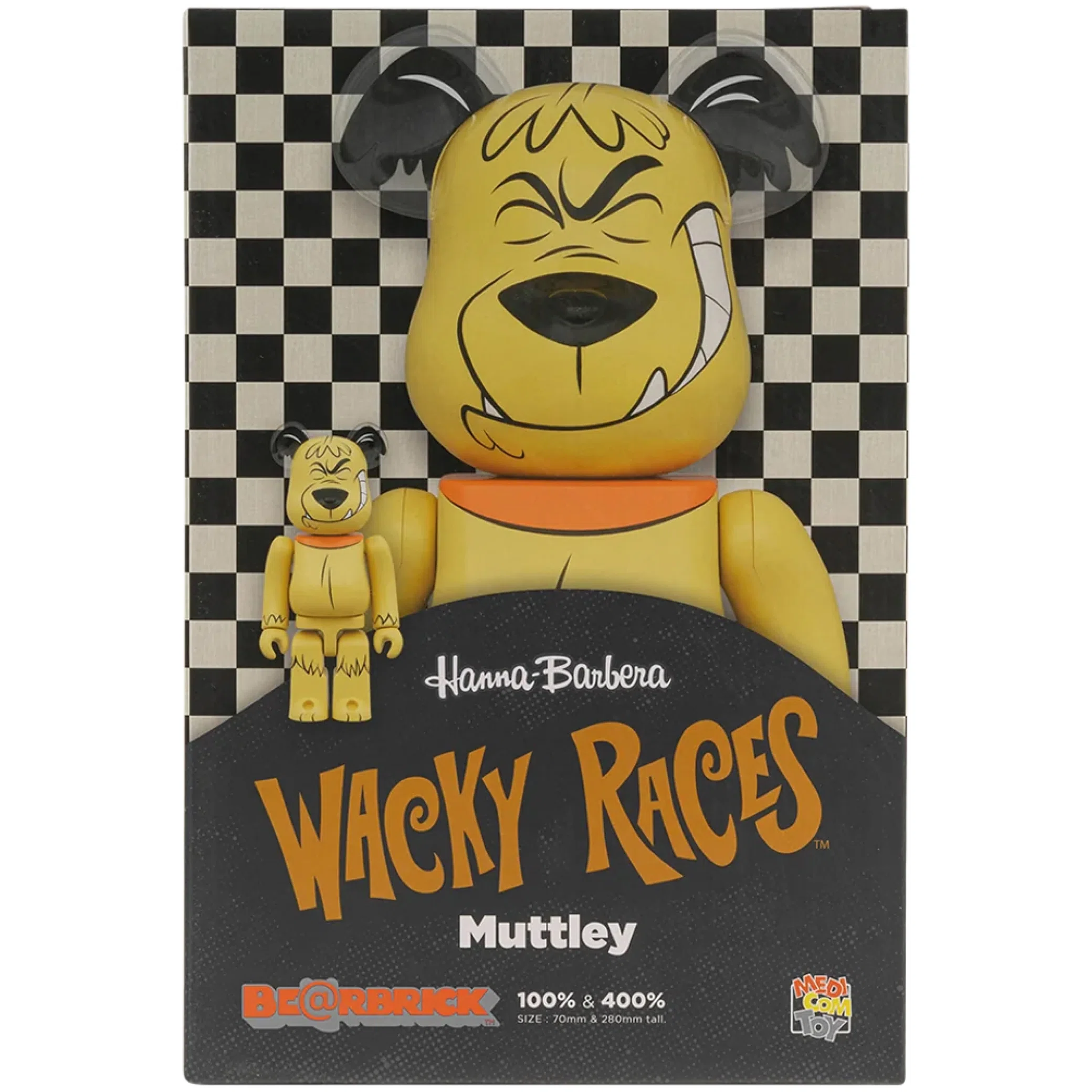  Medicom Toy Wacky Races Muttley "100% & 400% Set" | Farsel