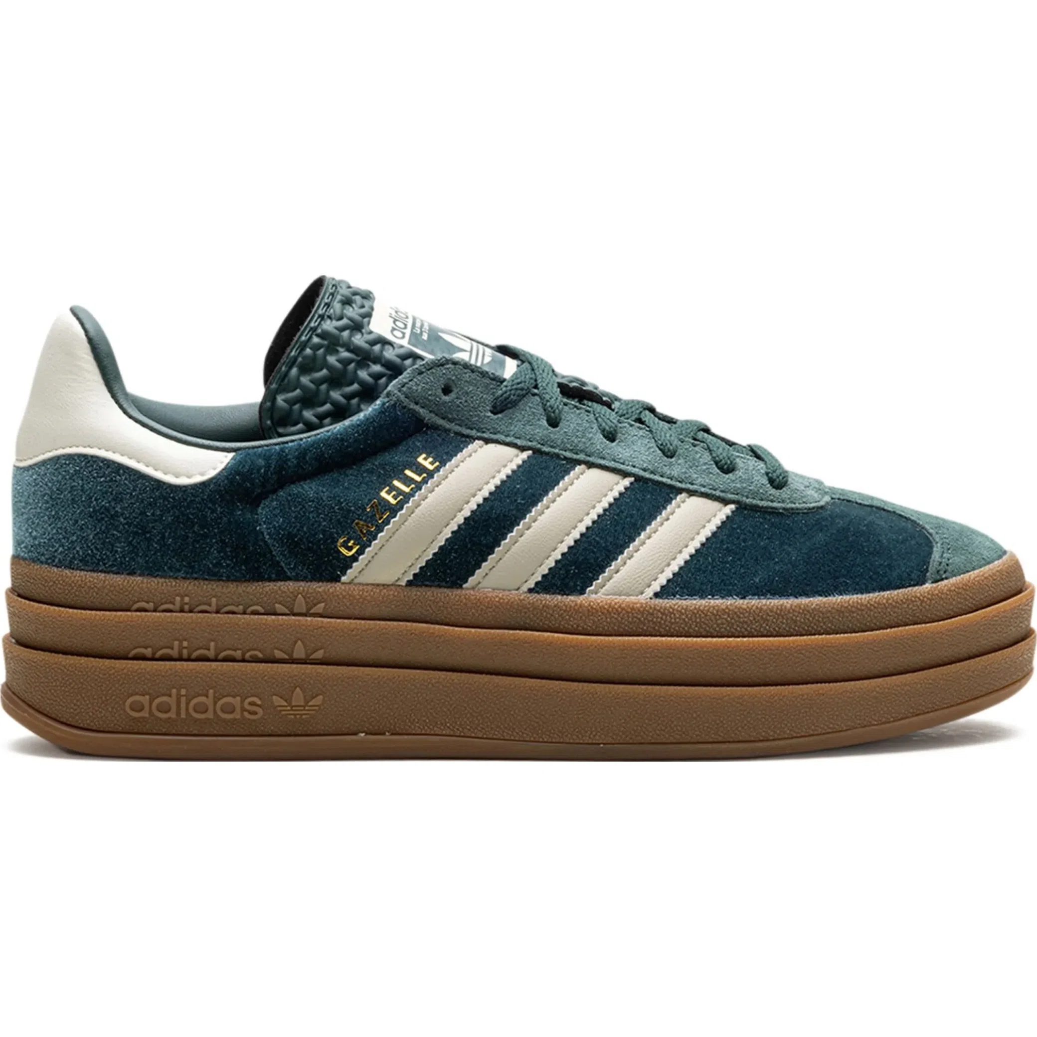 Кроссовки Adidas Gazelle Bold WMNS "Mineral Green Velvet" | Farsel