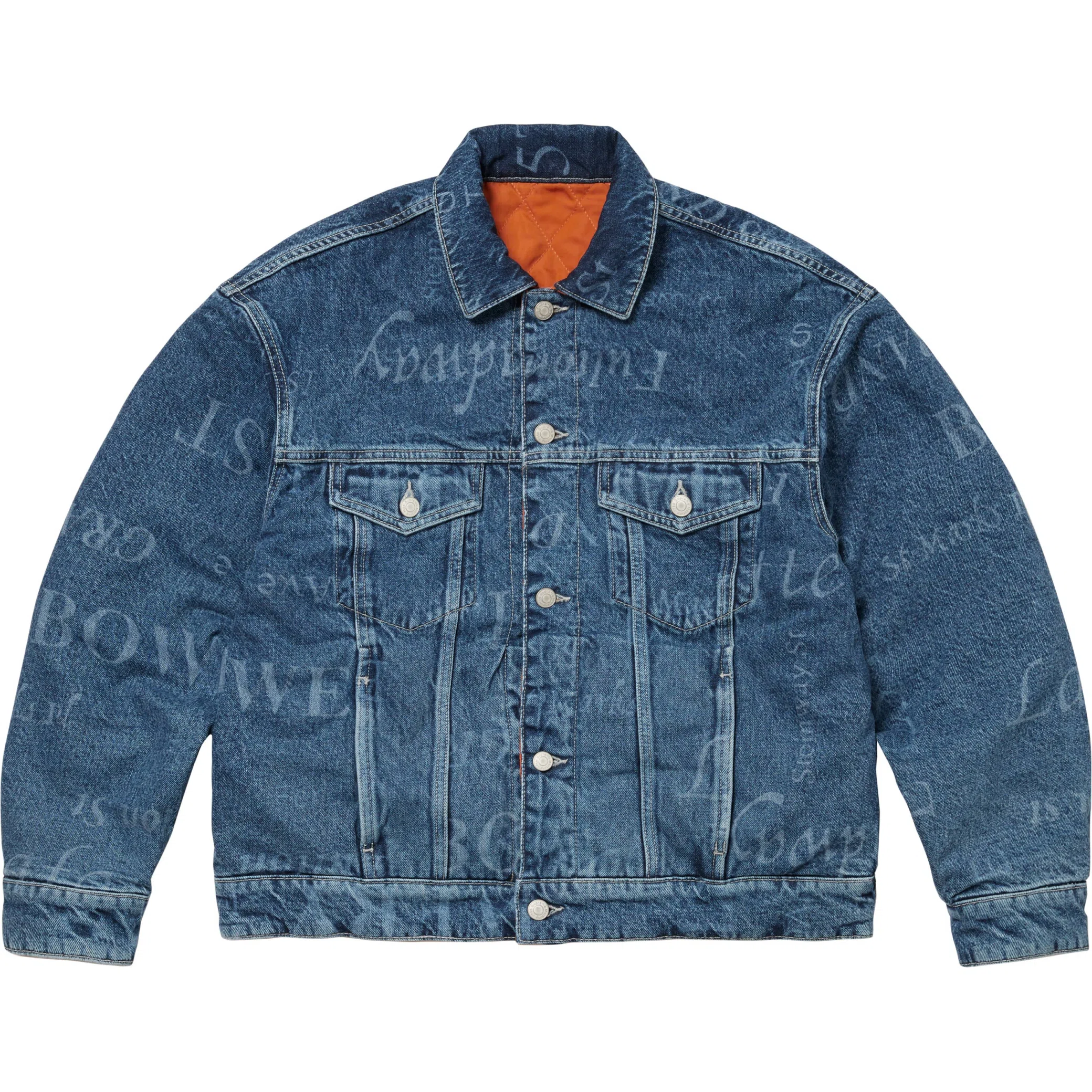  Supreme FW24 Martine Rose Reversible Trucker Jacket "Washed Blue" | Farsel