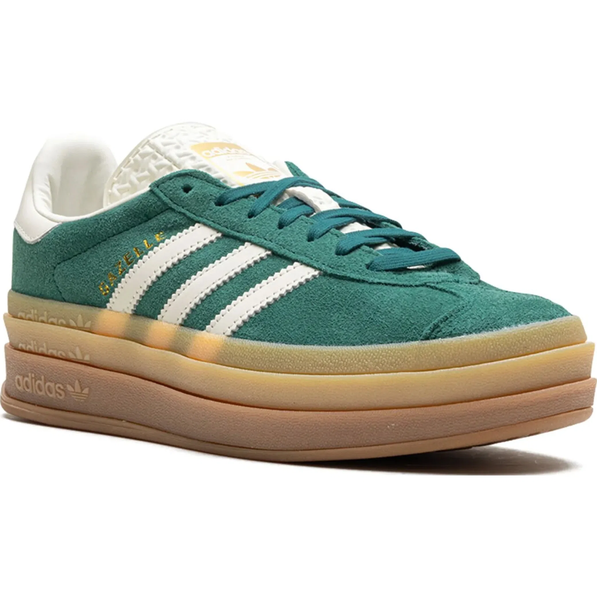  Adidas Gazelle Bold WMNS "Green / White / Gold" | Farsel