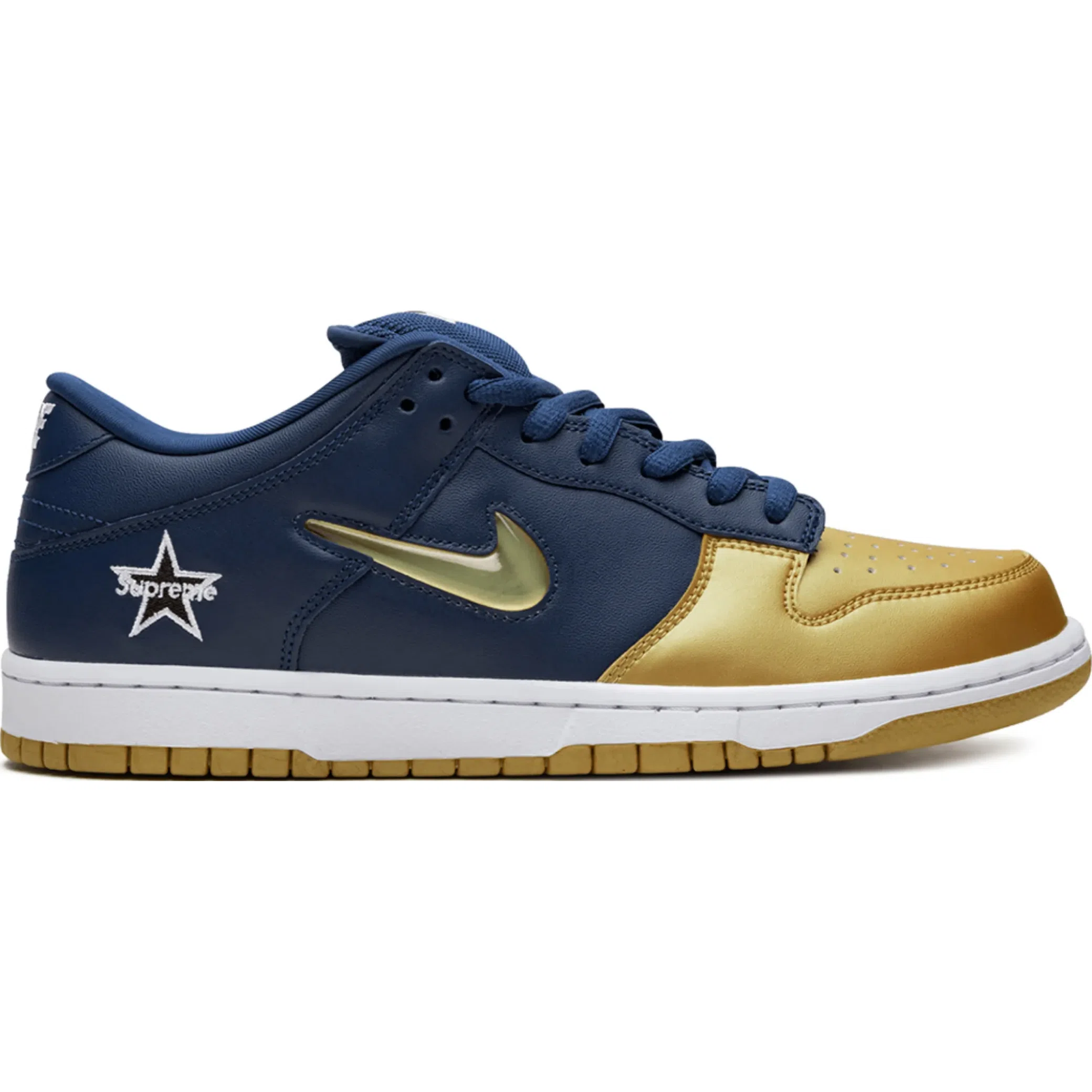 Кроссовки Nike SB Dunk Low "Supreme Jewel Swoosh - Gold" | Farsel