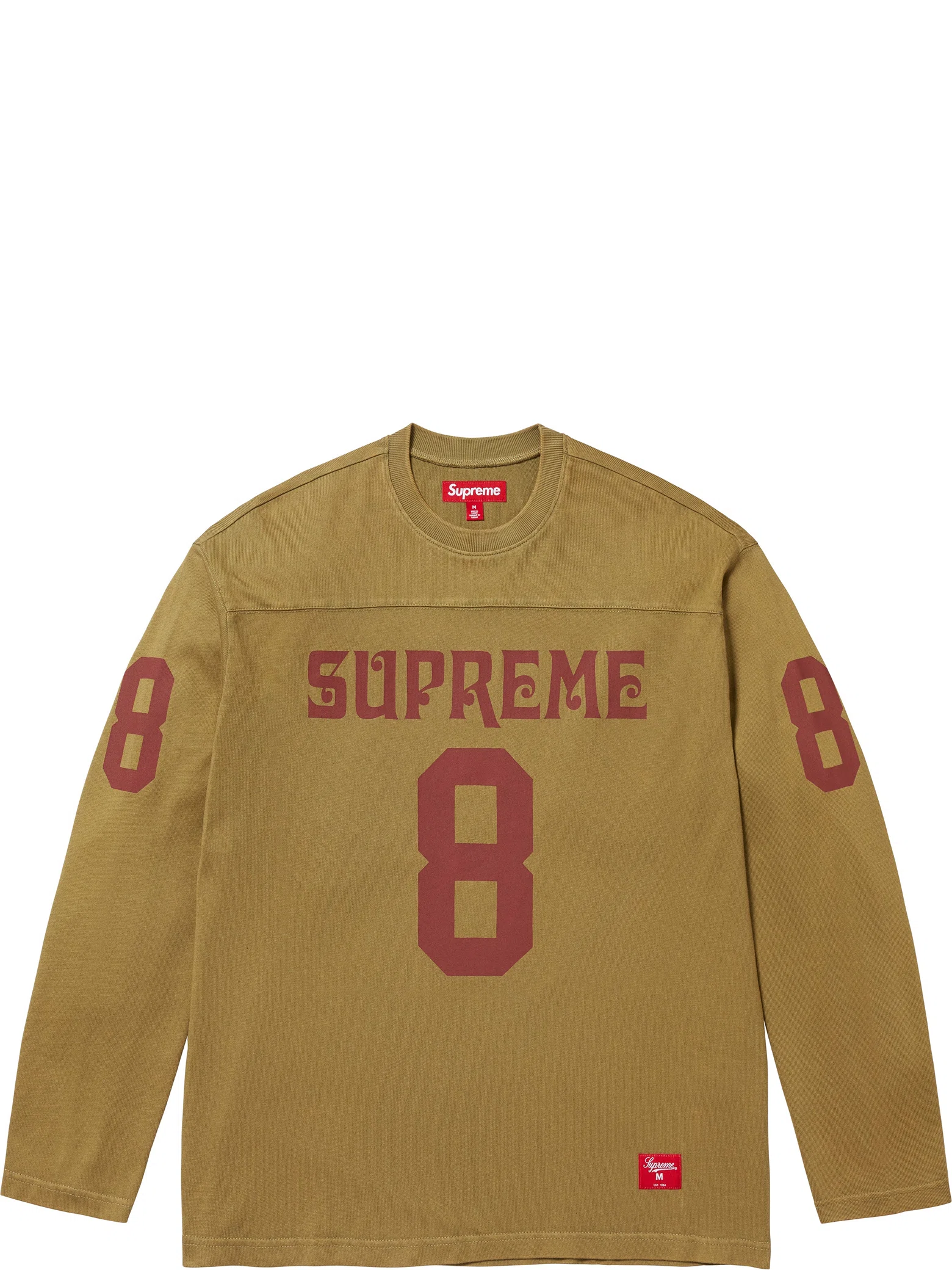 Лонгсливы Supreme SS25 Affiliated L/S Football Top "Light Olive" | Farsel