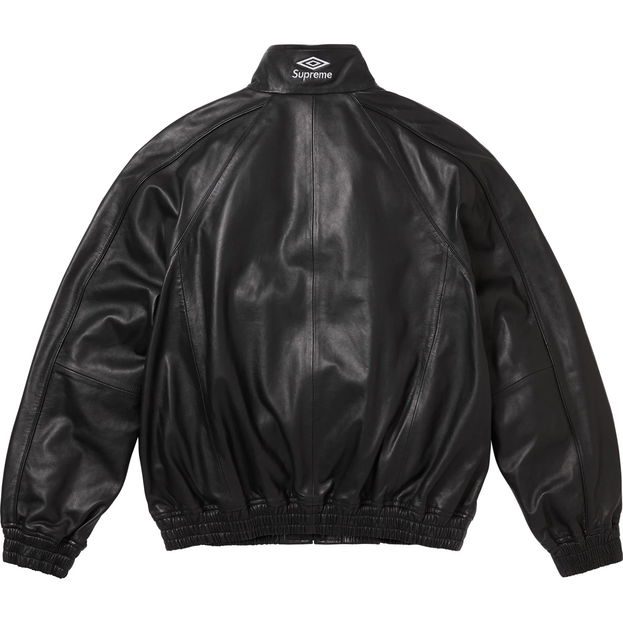 Куртки Supreme FW25 Umbro Leather Track Jacket "Black" | Farsel