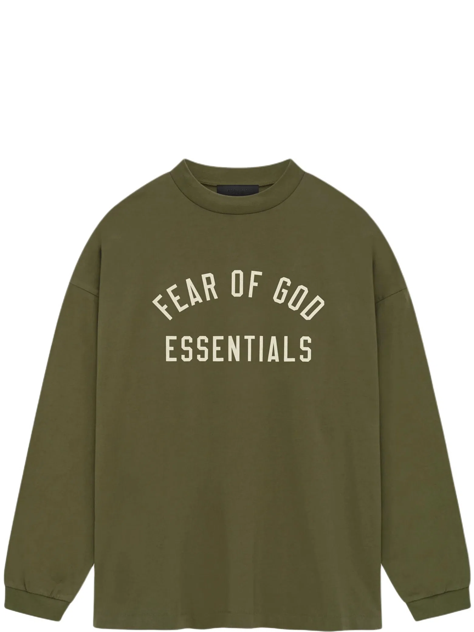 Лонгсливы Fear of God FW24 Essentials Jersey Long-Sleeve Tee "Military" | Farsel