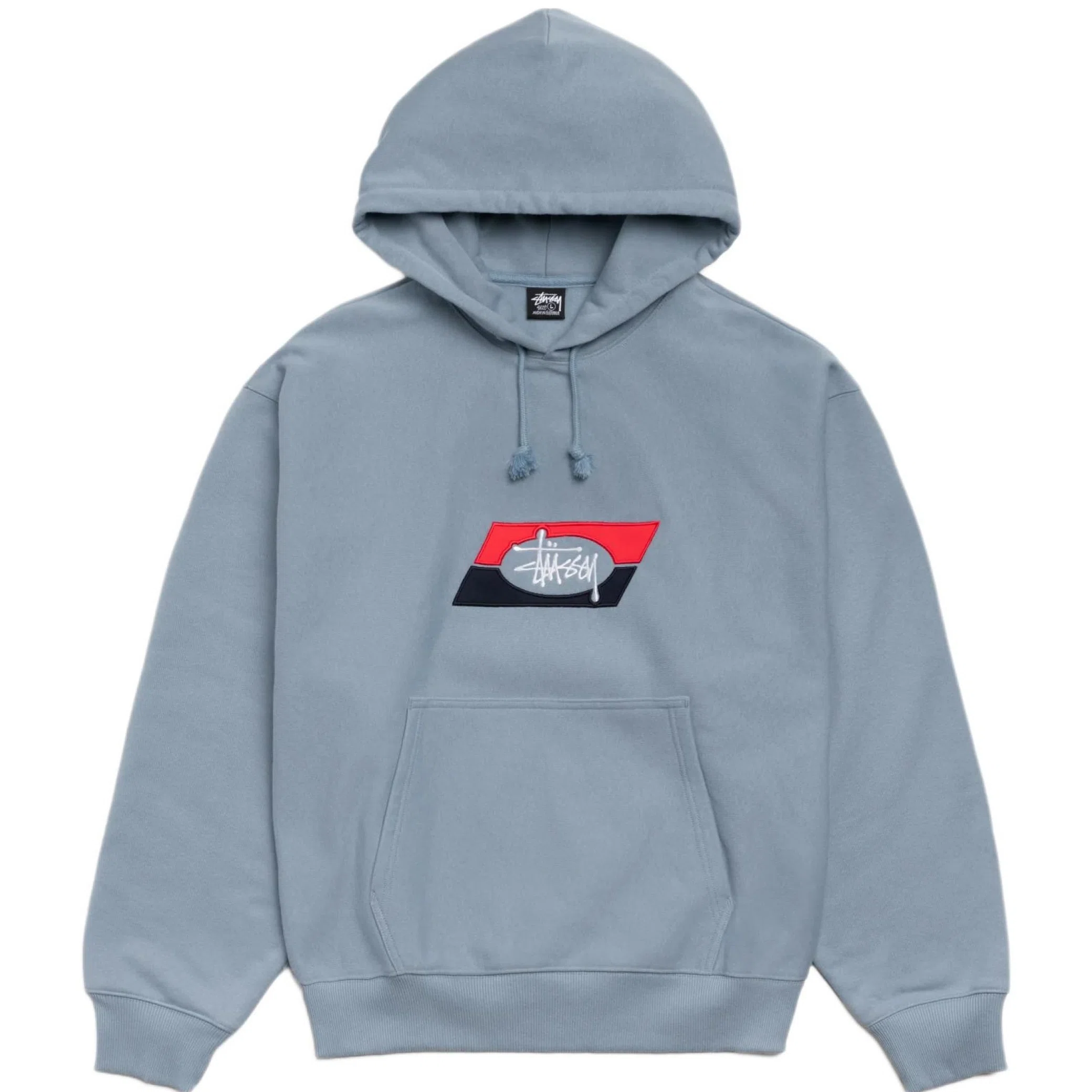 Худи Stussy Double Stripe Embroidered Hoodie "Slate" | Farsel