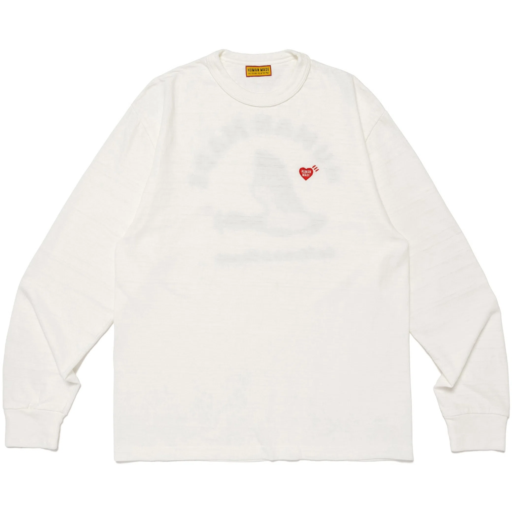 Лонгсливы Human Made Graphic L/S T-Shirt "White" | Farsel