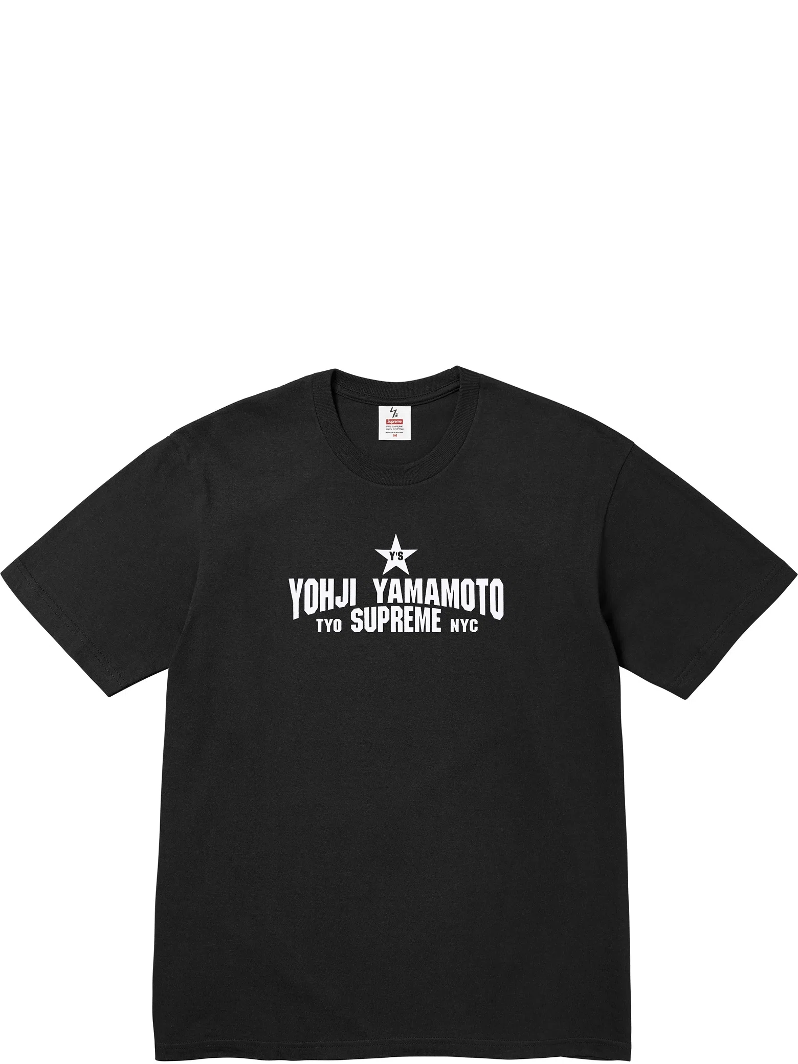 Футболки Supreme FW25 Y’s by Yohji Yamamoto Star Tee "Black" | Farsel
