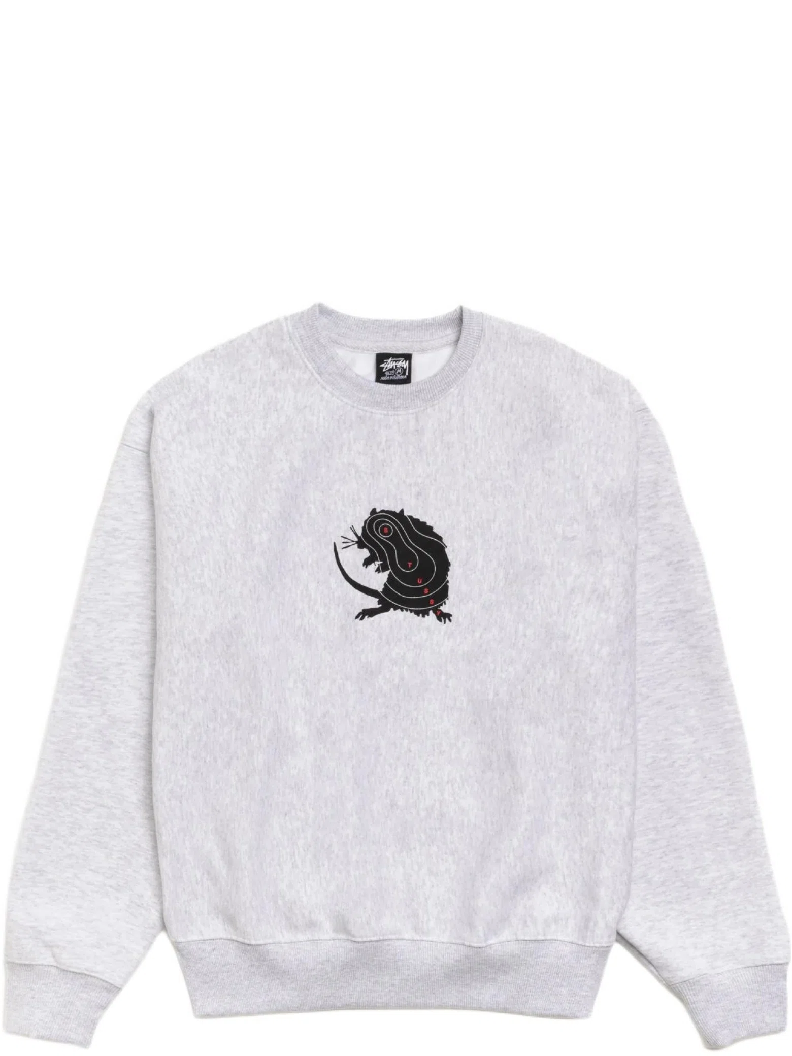 Свитшоты Stussy Long Range Crew "Ash Heather" | Farsel