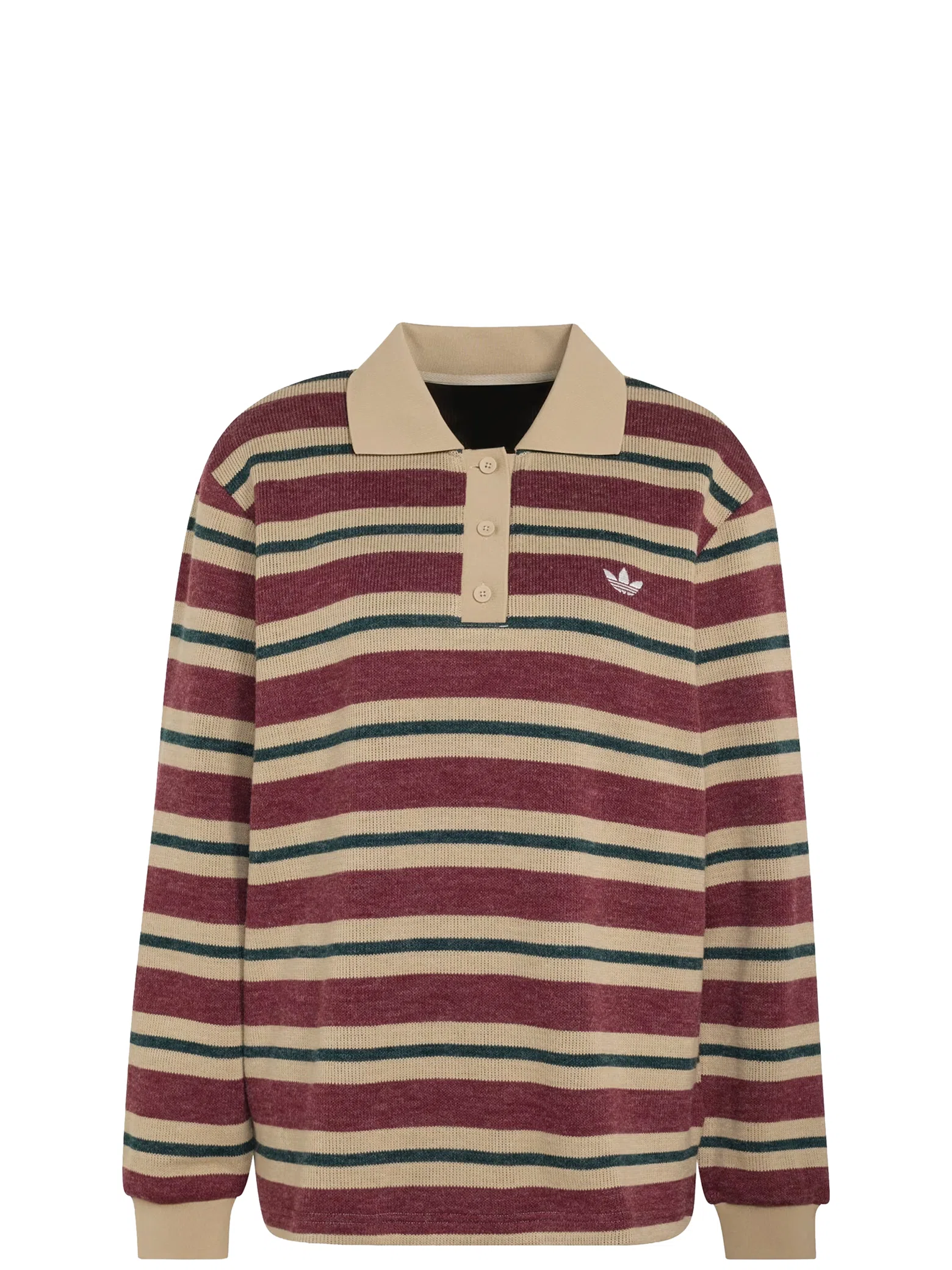 Поло Adidas Originals Stripe Knitted Polo "Shadow Red" | Farsel
