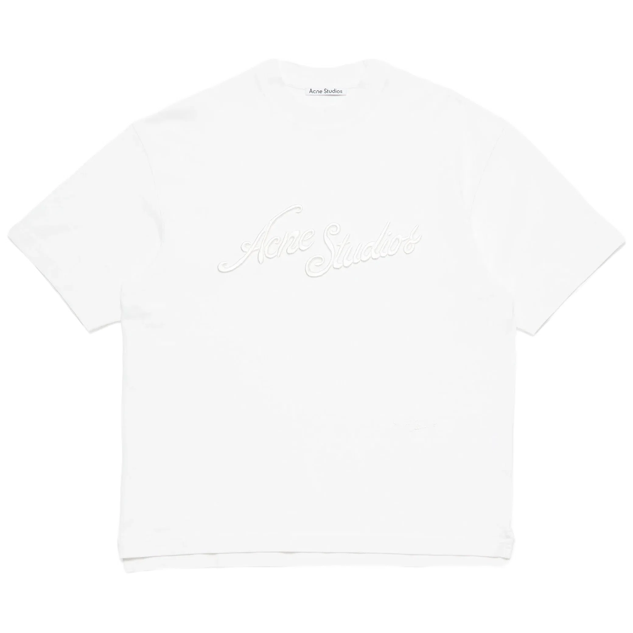 Футболки Acne Studios Logo T-shirt Relaxed Fit "Optic White" | Farsel