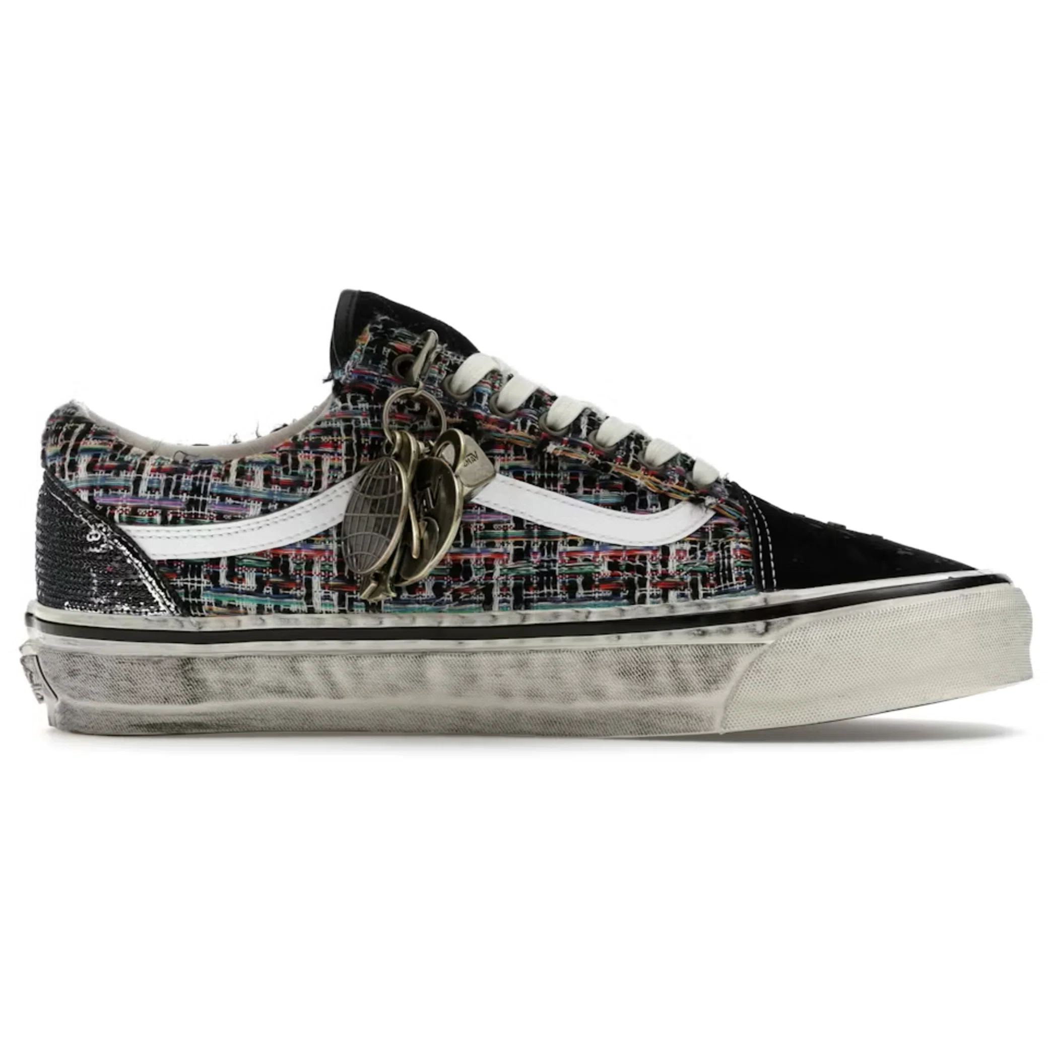 Кеды Vans Old Skool Premium Charms "Black / Grey" | Farsel