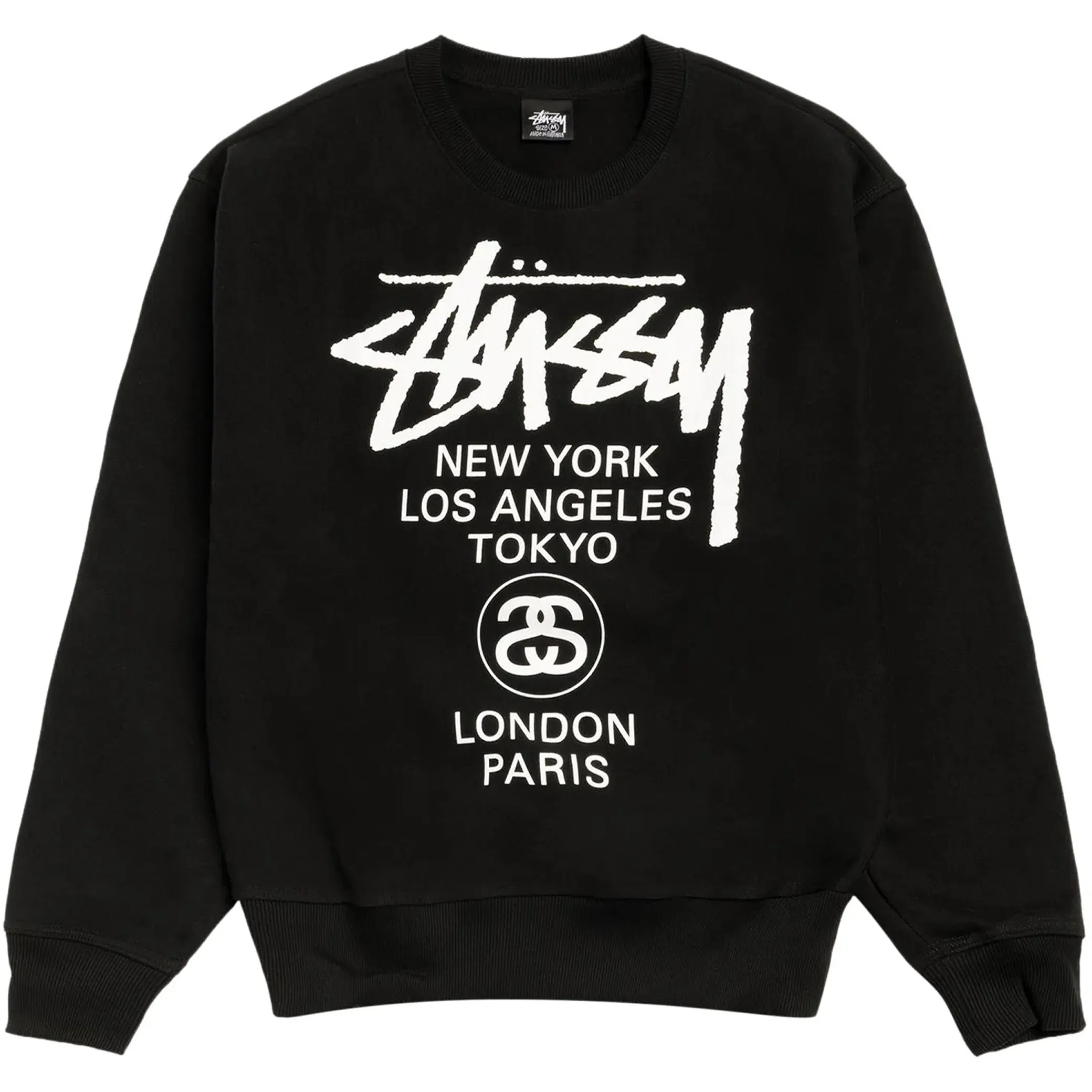 Свитшоты Stussy World Tour Crew "Black" | Farsel