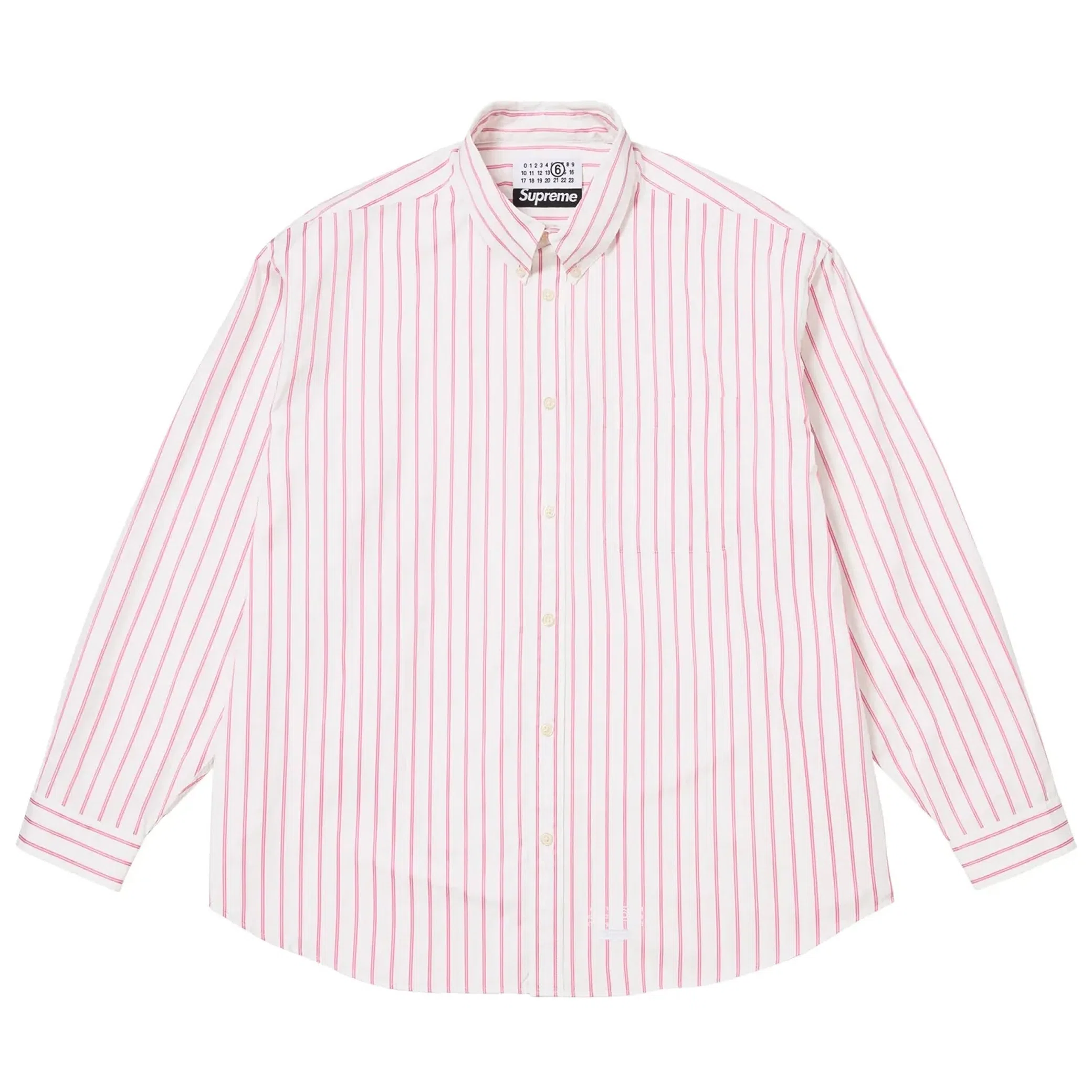 Рубашки Supreme MM6 Maison Margiela x Stripe Shirt "White" | Farsel