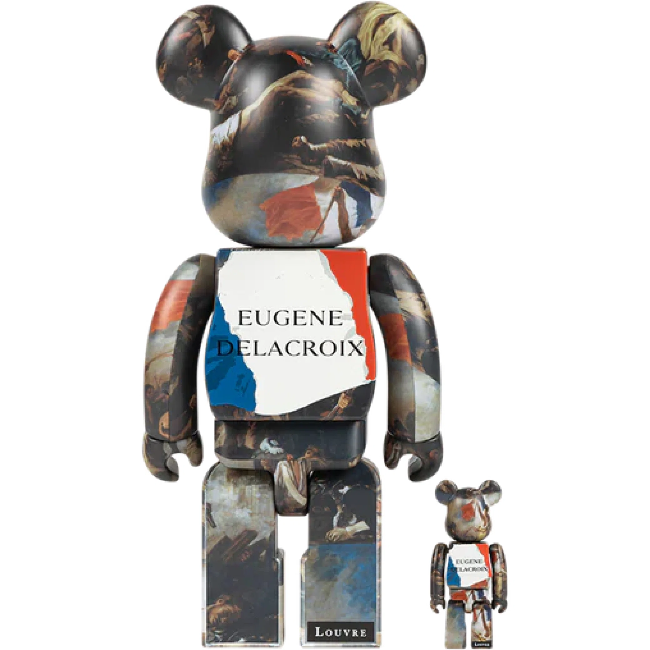  Medicom Toy Bearbrick Eugène Delacroix "Liberty Leading the People - 100% & 400%" | Farsel