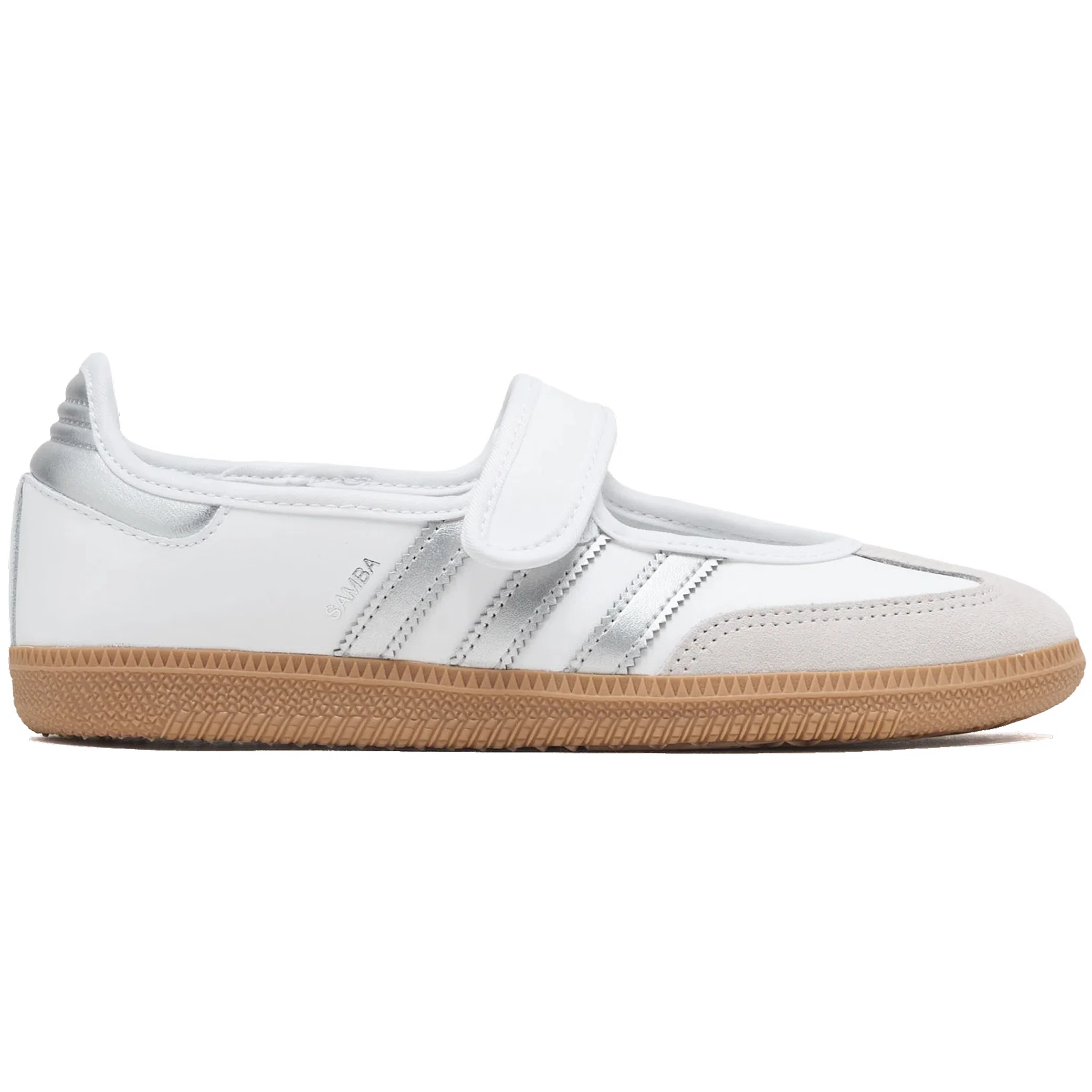 Балетки Adidas Samba Jane WMNS "Cloud White / Silver Metallic / Gum" | Farsel