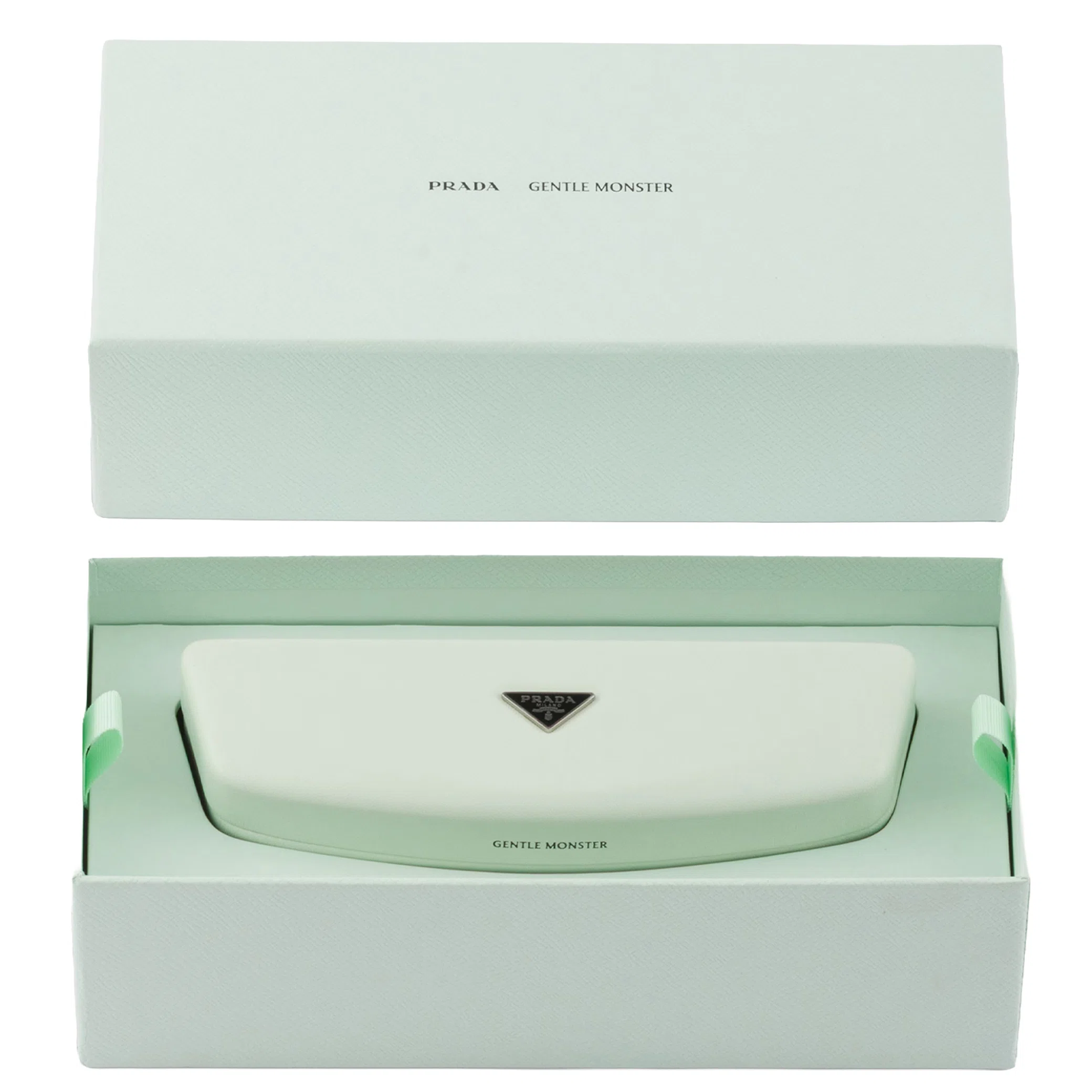 Очки Gentle Monster Prada X 2 A02 Square Glasses "Glossy Silver Metal" | Farsel