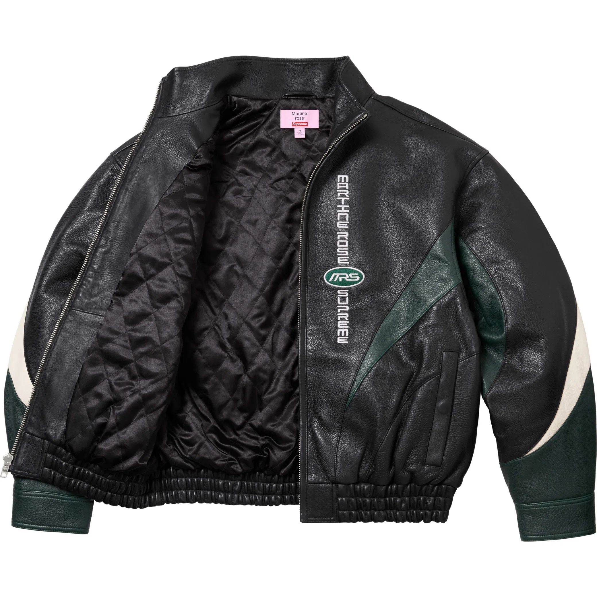  Supreme FW24 Martine Rose Leather Jacket "Black" | Farsel