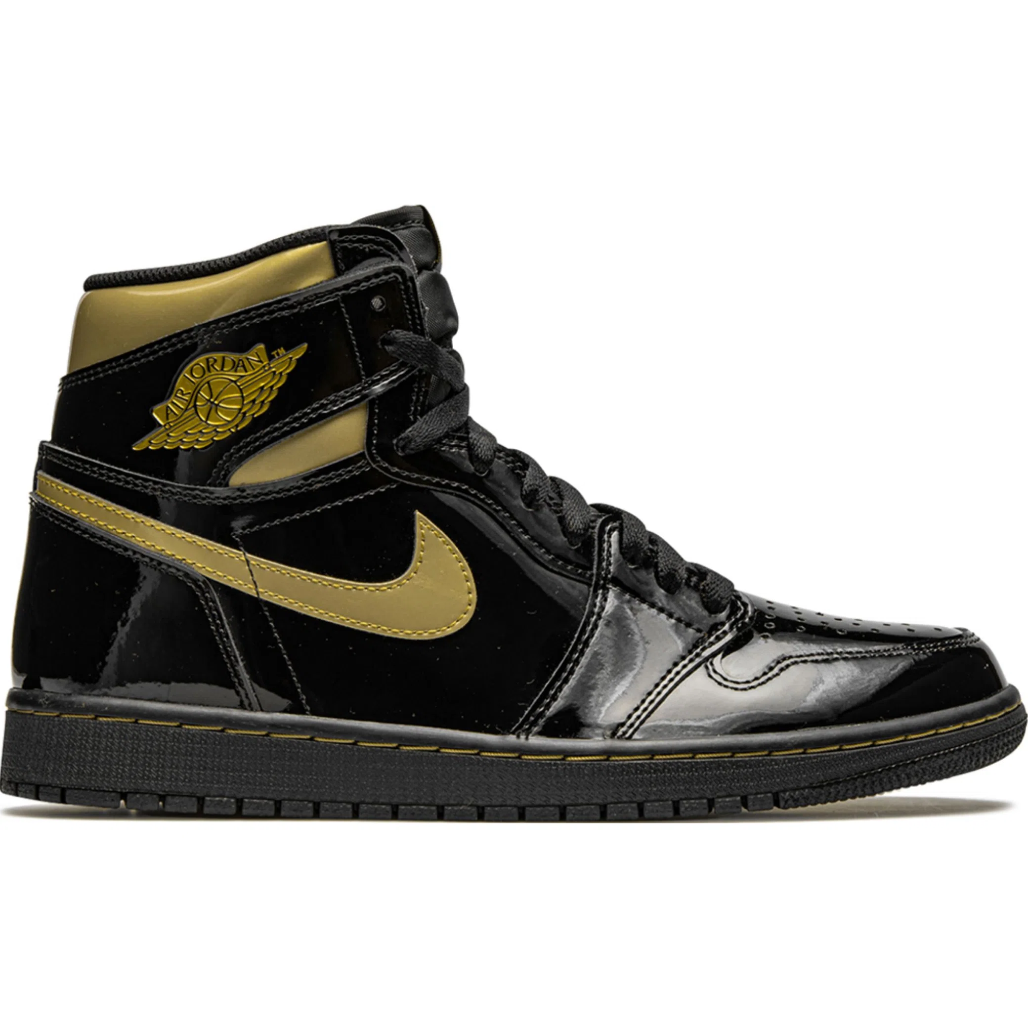 Кроссовки Nike Air Jordan 1 Retro High "Black Metallic Gold" | Farsel