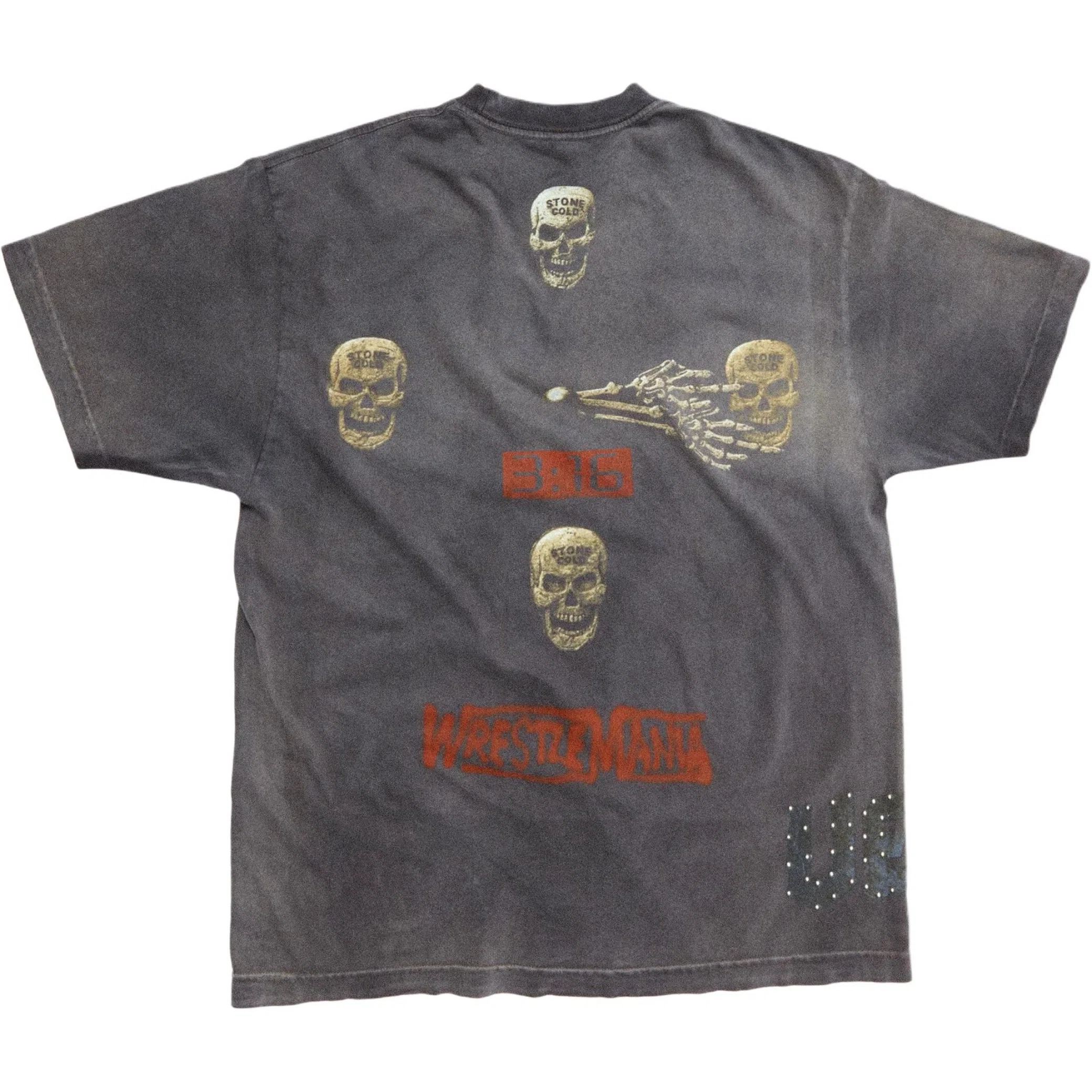 Футболки Travis Scott SS25 WWE No Bystanders T-Shirt Stone Cold Steve Austin "Black" | Farsel