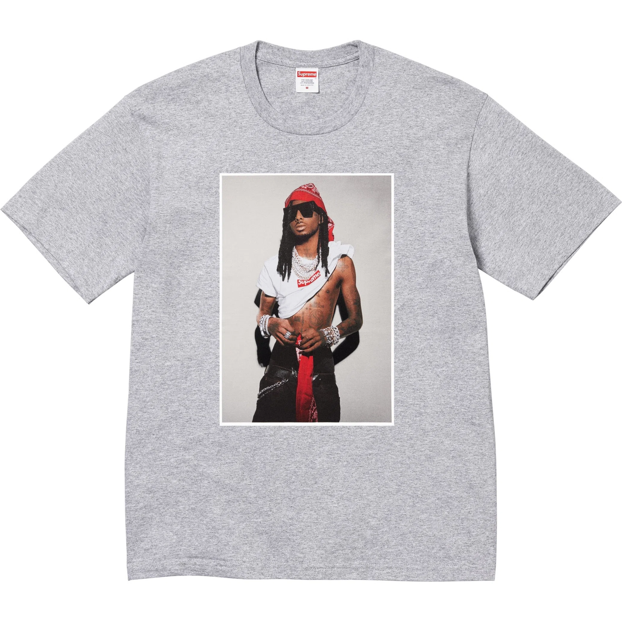 Футболки Supreme FW25 Playboi Carti Tee "Heather Grey" | Farsel